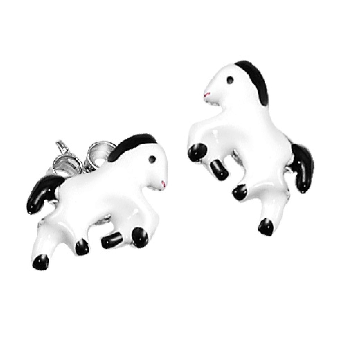 Ohrstecker 925/- Sterling Silber rhodiniert 1,0cm