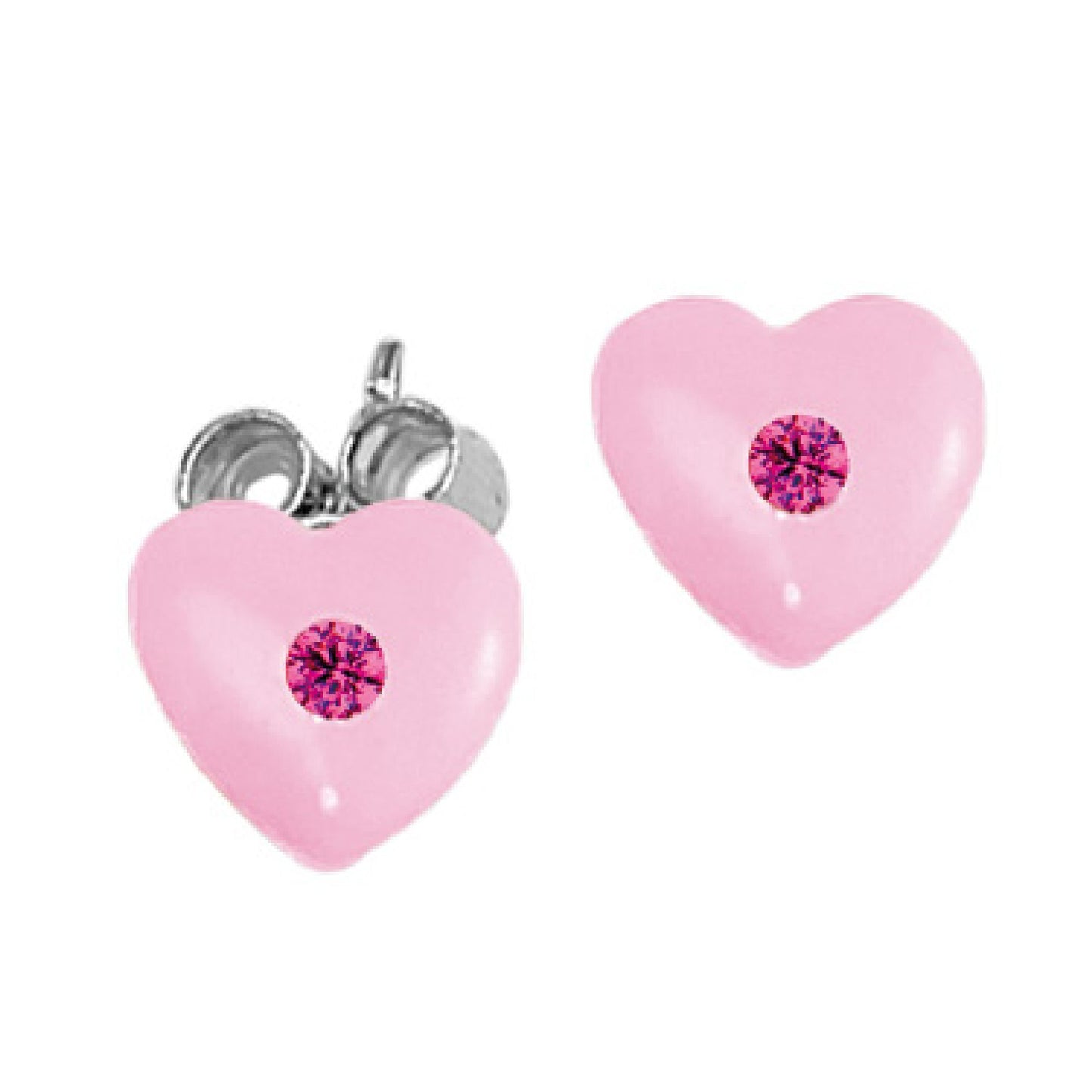 Ohrstecker 925/- Sterling Silber rhodiniert 0,60cm Zirkonia