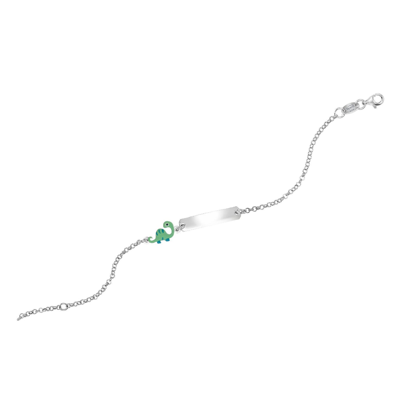 Armband Ankerkette 925/- Sterling Silber rhodiniert 14+3cm