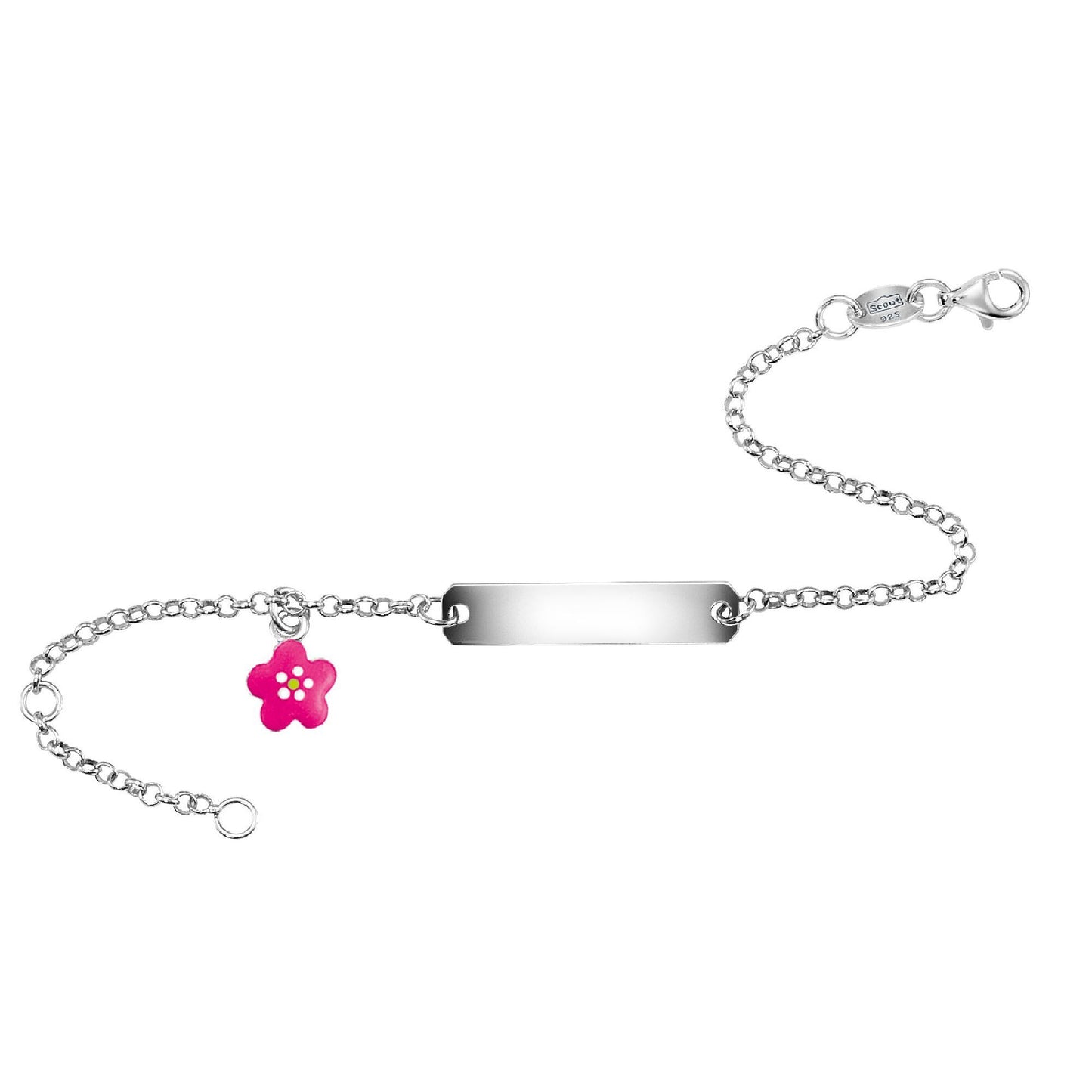 Armband Ankerkette 925/- Sterling Silber rhodiniert 14+3cm