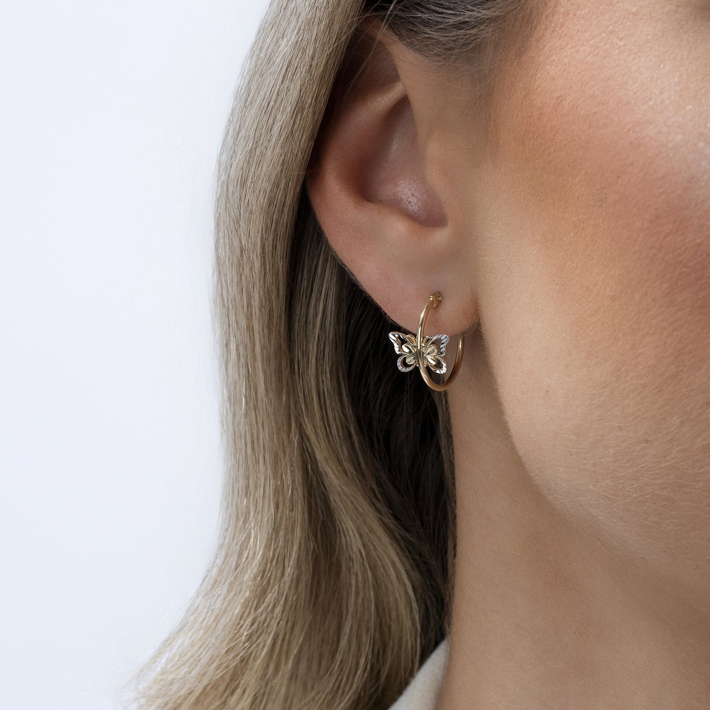 Creolen 585/- Gold 1,7cm ohne