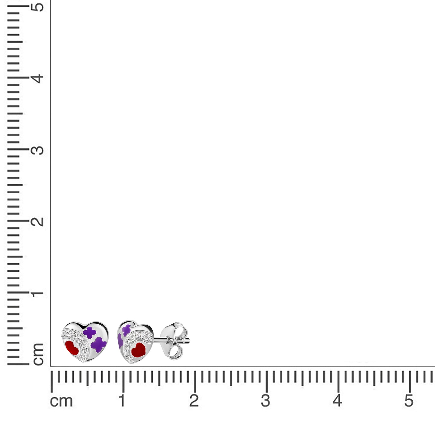 Ohrstecker 925/- Sterling Silber rhodiniert 0,6cm Zirkonia