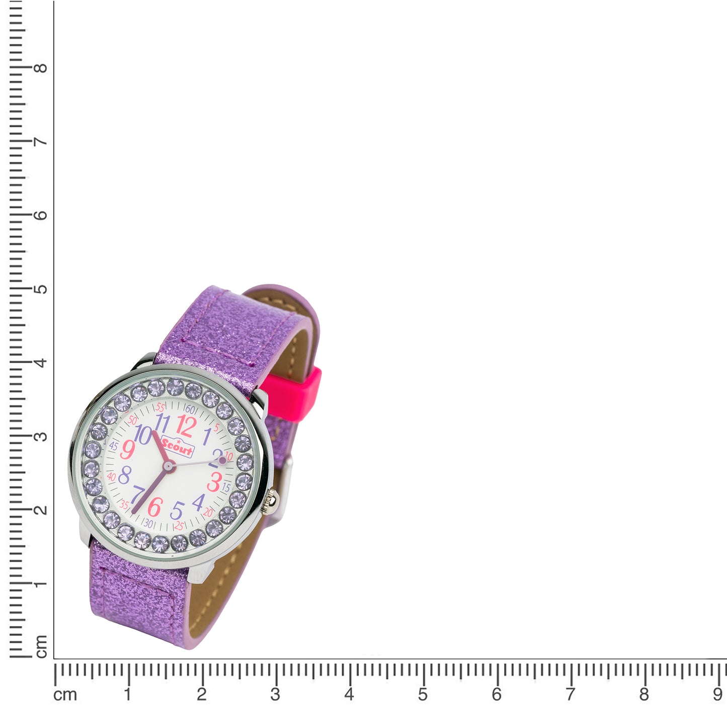 Kinderuhr Metall 20,0cm Glas