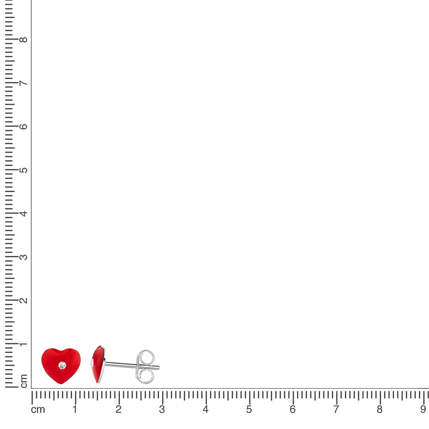 Ohrstecker 925/- Sterling Silber rhodiniert 0,60cm Zirkonia