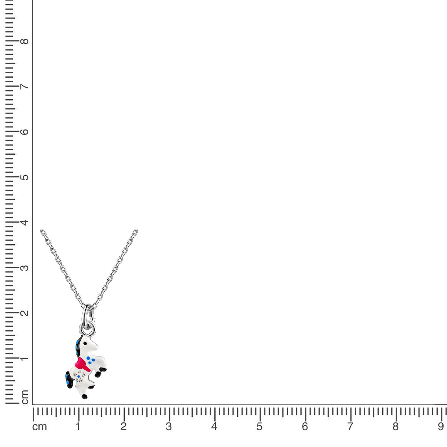 Anhänger mit Kette Ankerkette 925/- Sterling Silber rhodiniert 35+4cm