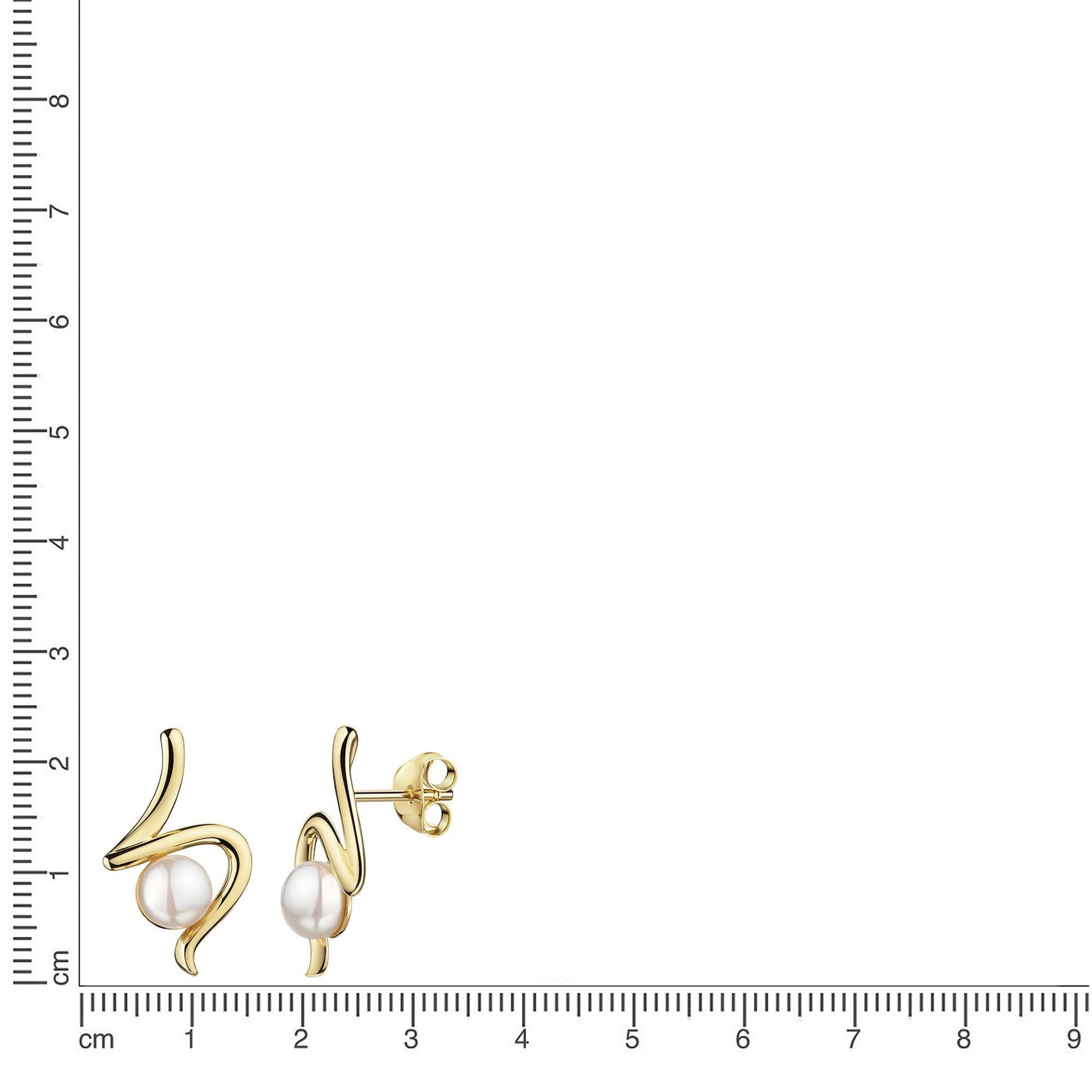 Ohrstecker 925/- Sterling Silber vergoldet 1,3cm