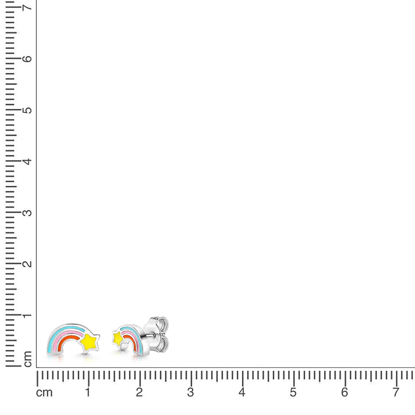 Ohrstecker 925/- Sterling Silber rhodiniert 0,50cm