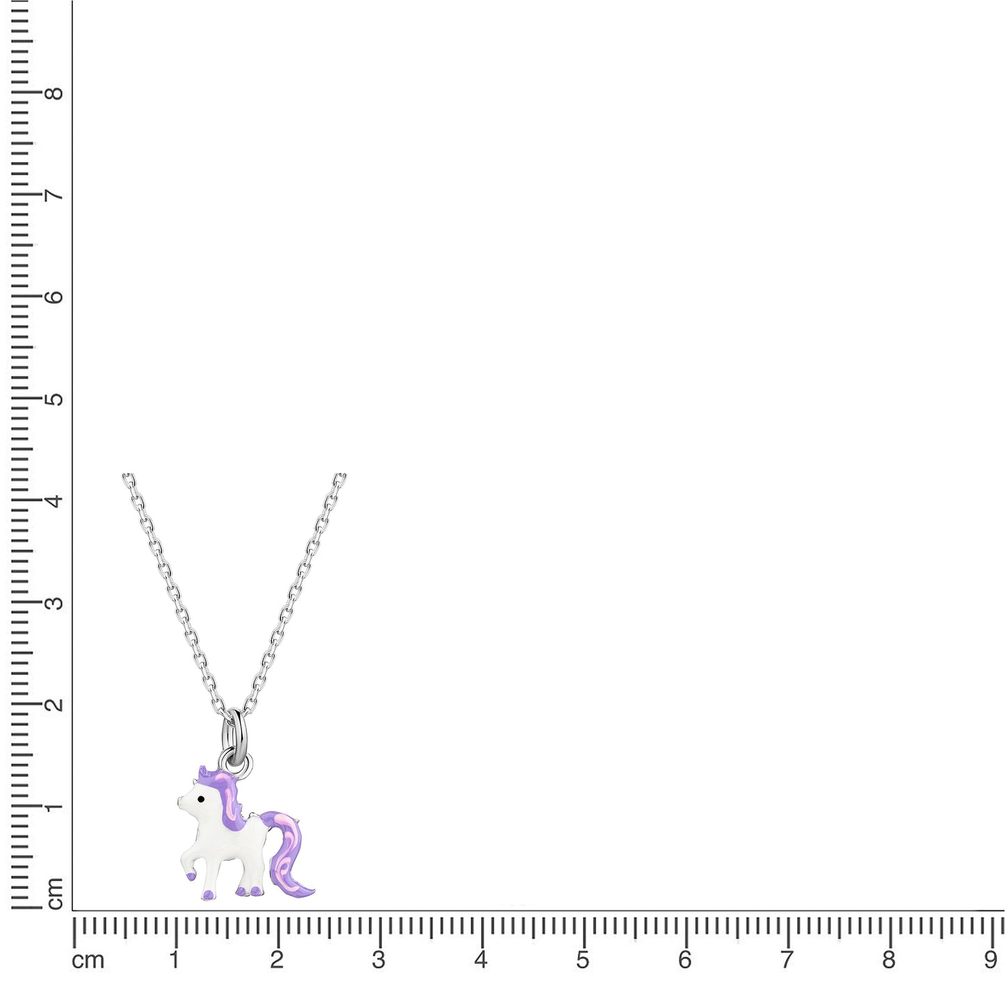 Anhänger mit Kette Ankerkette 925/- Sterling Silber rhodiniert 38,0cm