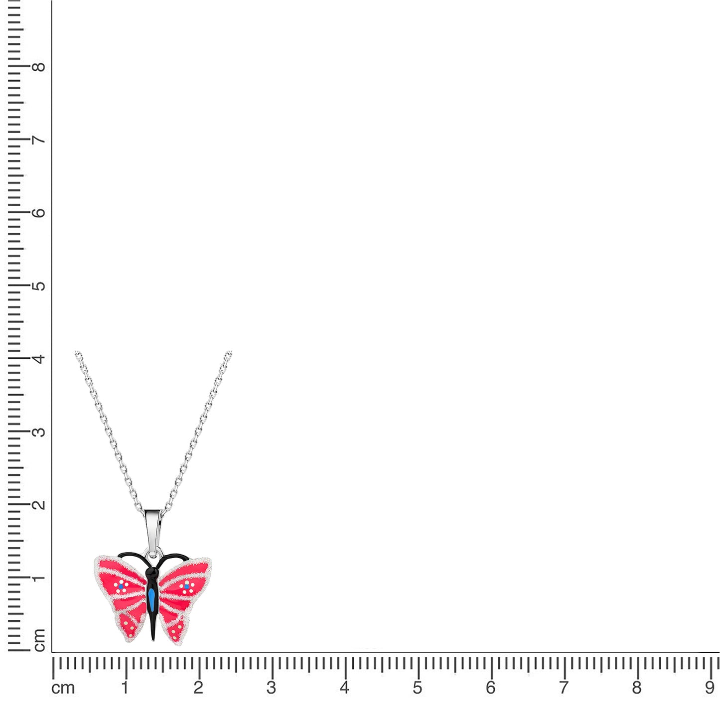 Anhänger mit Kette Ankerkette 925/- Sterling Silber rhodiniert 35+4cm