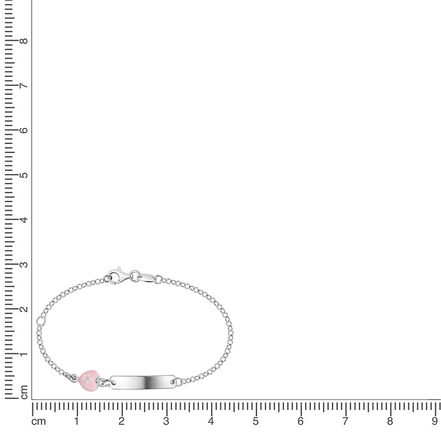 Armband Ankerkette 925/- Sterling Silber rhodiniert 14+3cm