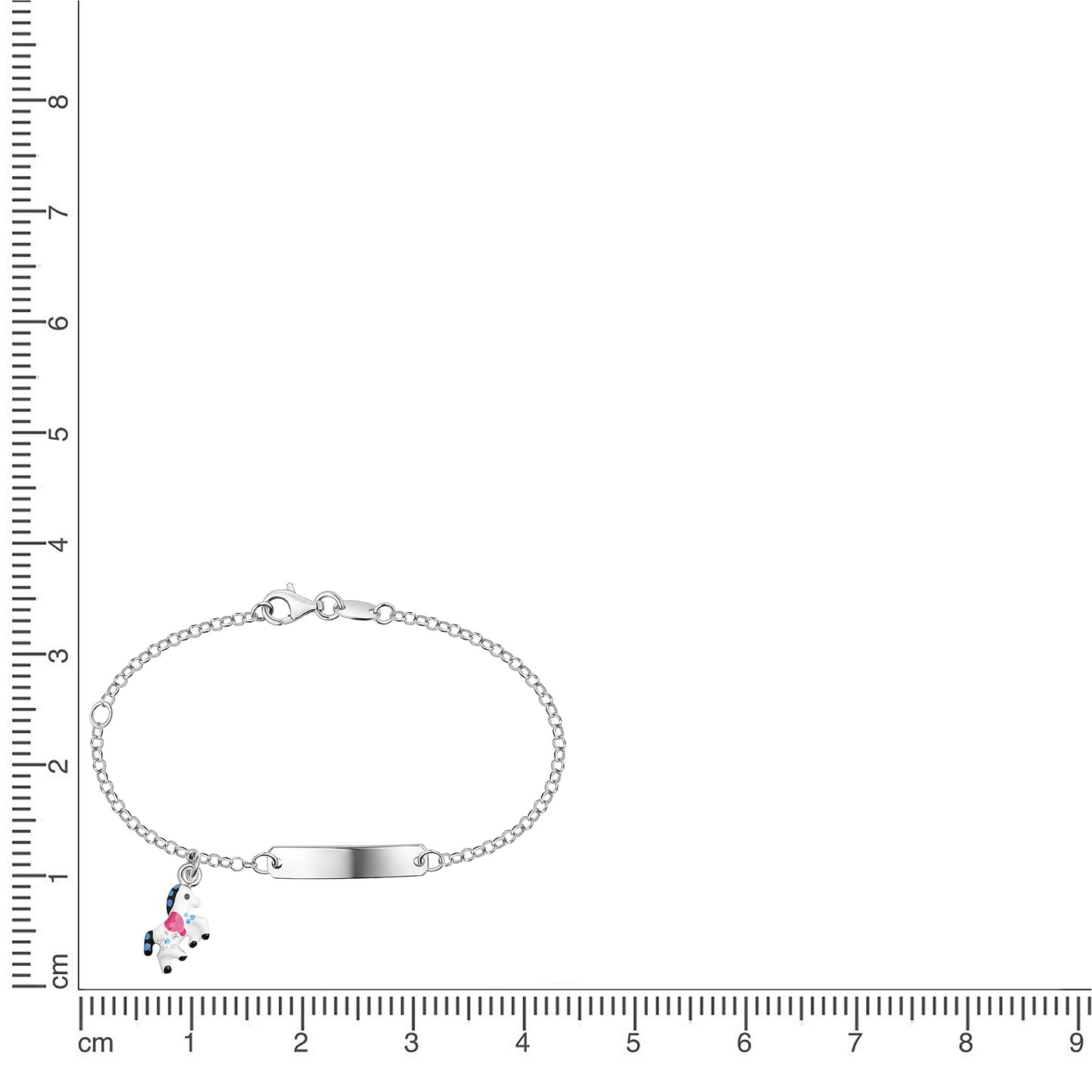 Armband Ankerkette 925/- Sterling Silber rhodiniert 14+3cm