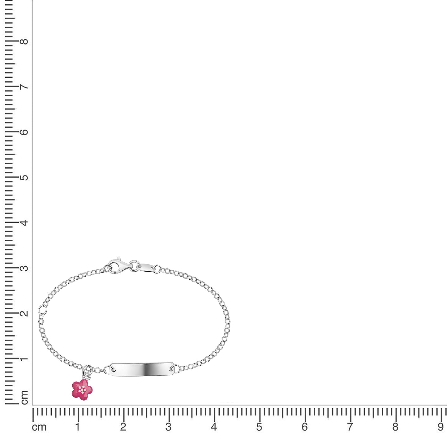 Armband Ankerkette 925/- Sterling Silber rhodiniert 14+3cm
