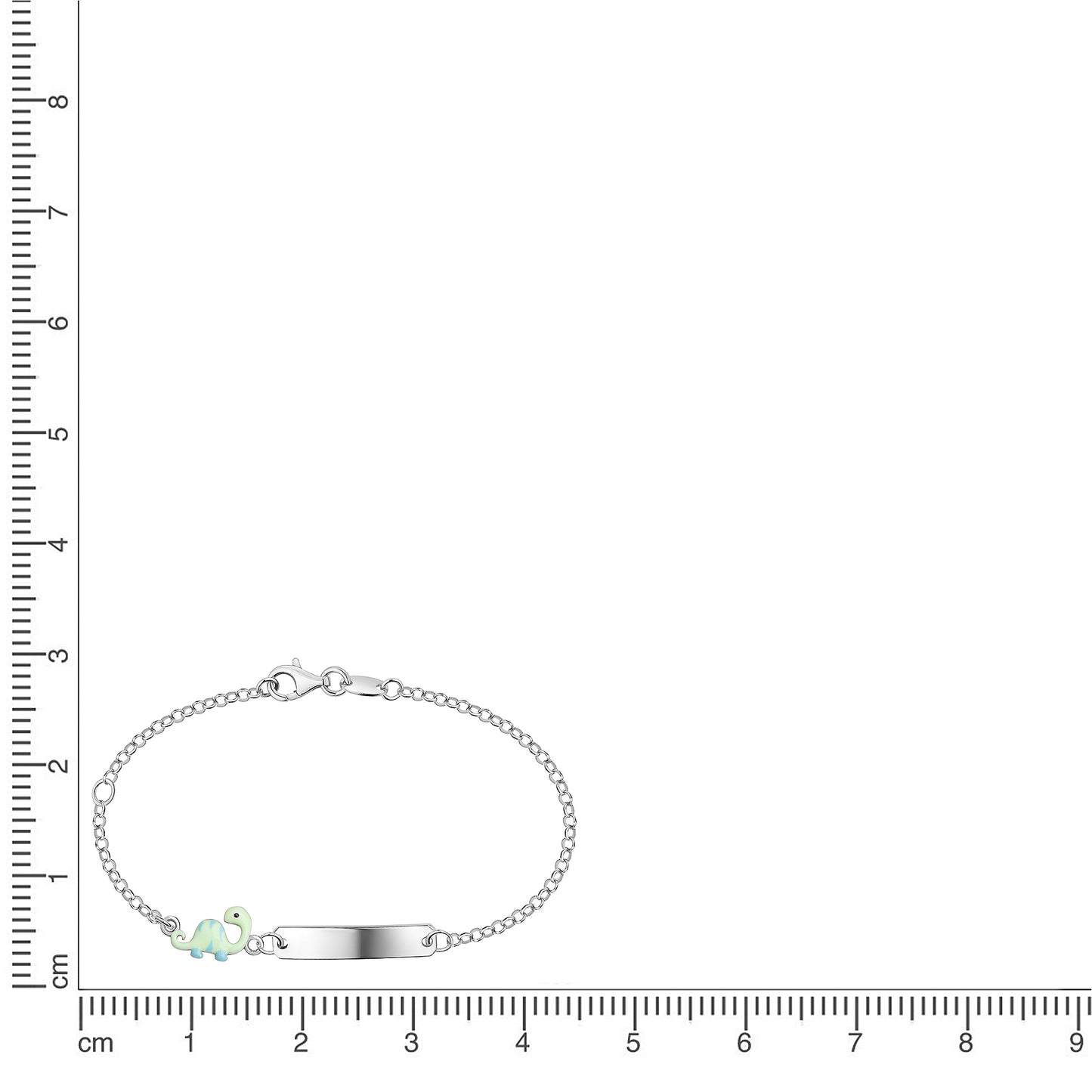 Armband Ankerkette 925/- Sterling Silber rhodiniert 14+3cm