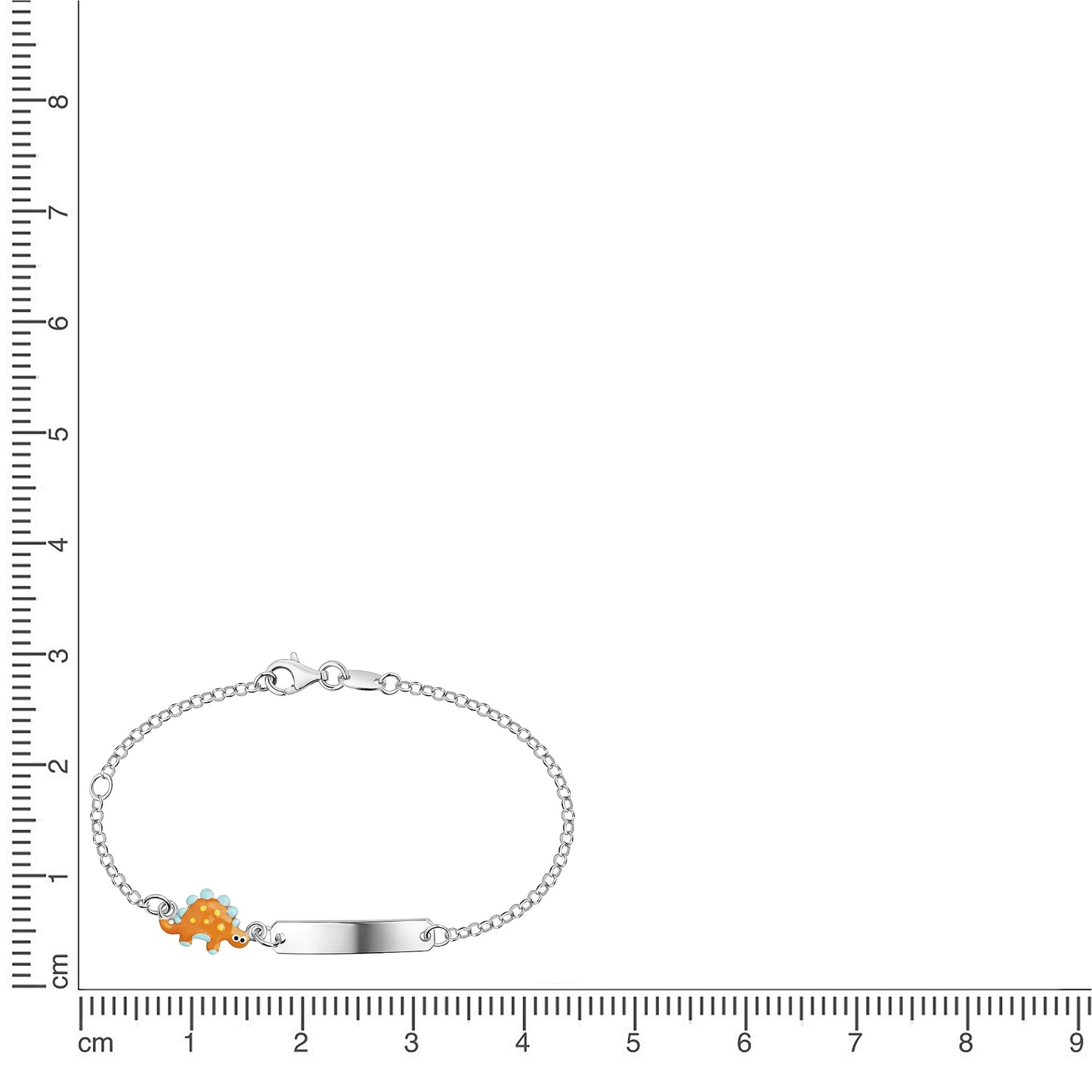 Armband Ankerkette 925/- Sterling Silber rhodiniert 14+3cm