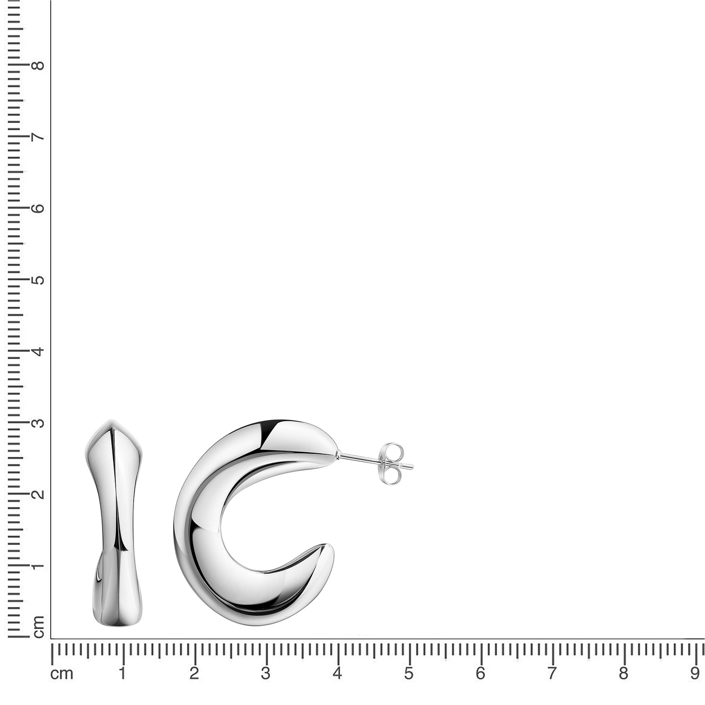 Creolen Edelstahl 3,0cm