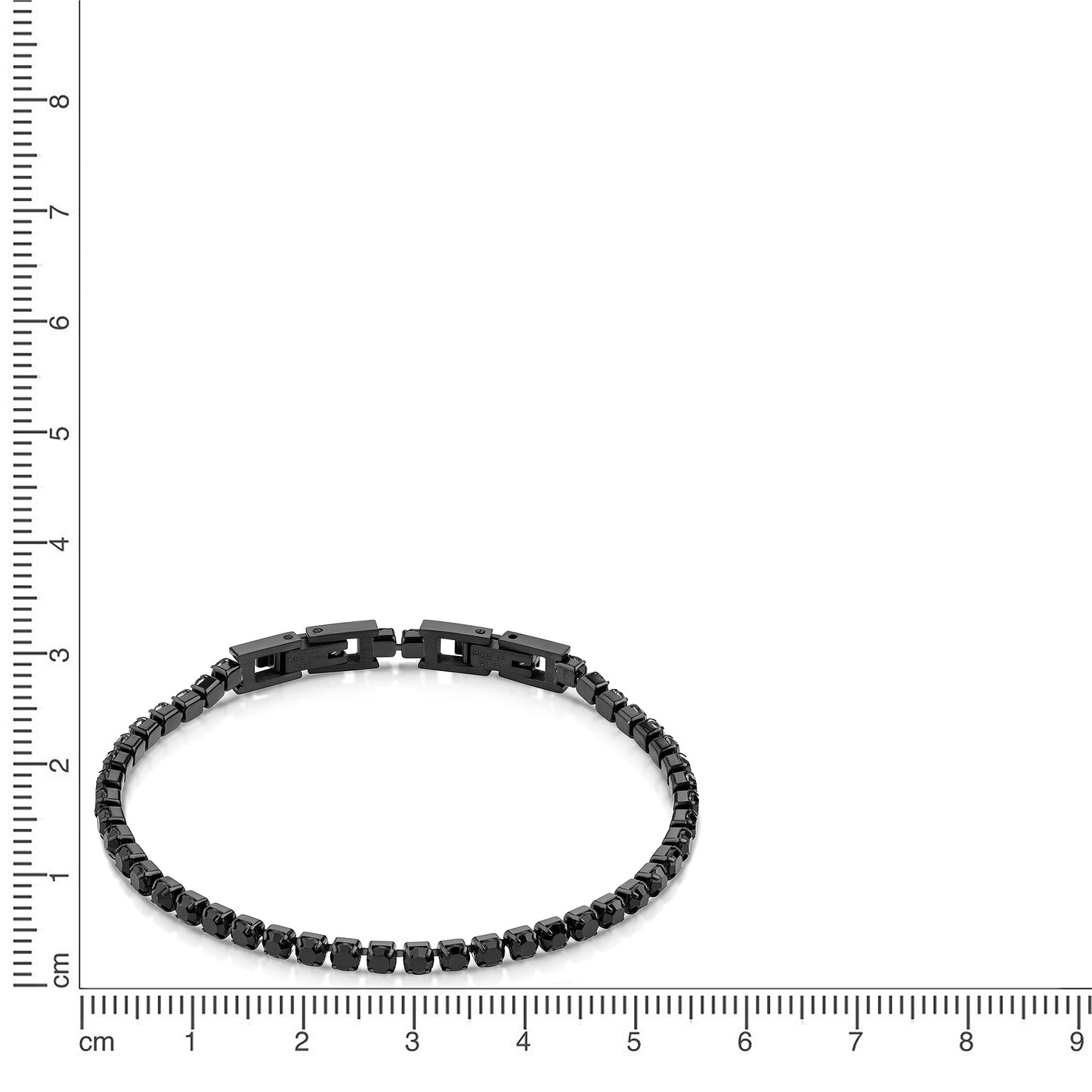 Armband Fantasiekette Edelstahl 20,0cm Kristall