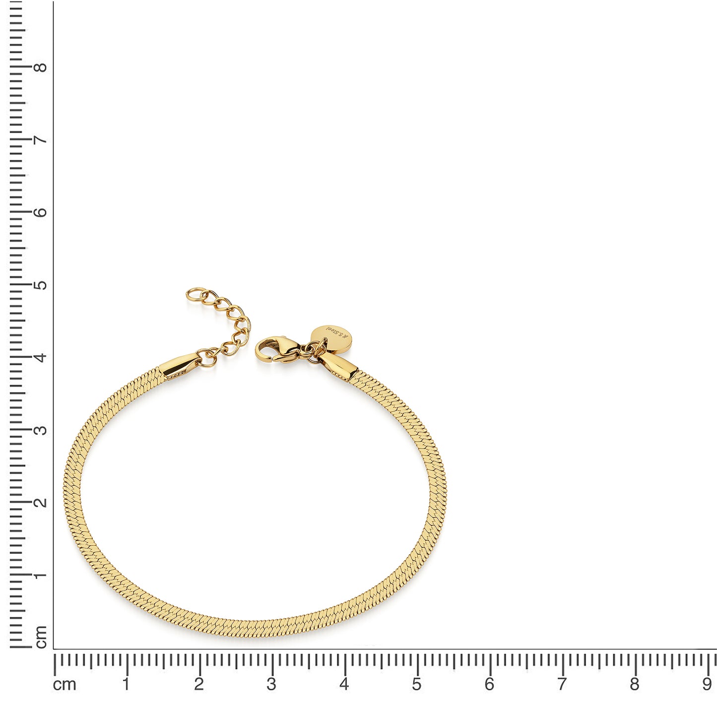 Armband Herringbone Edelstahl 20,0cm
