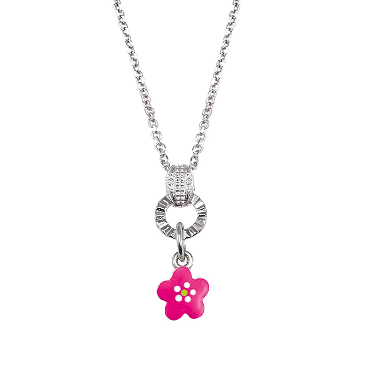 Anhänger mit Kette Ankerkette 925/- Sterling Silber rhodiniert 35+4cm