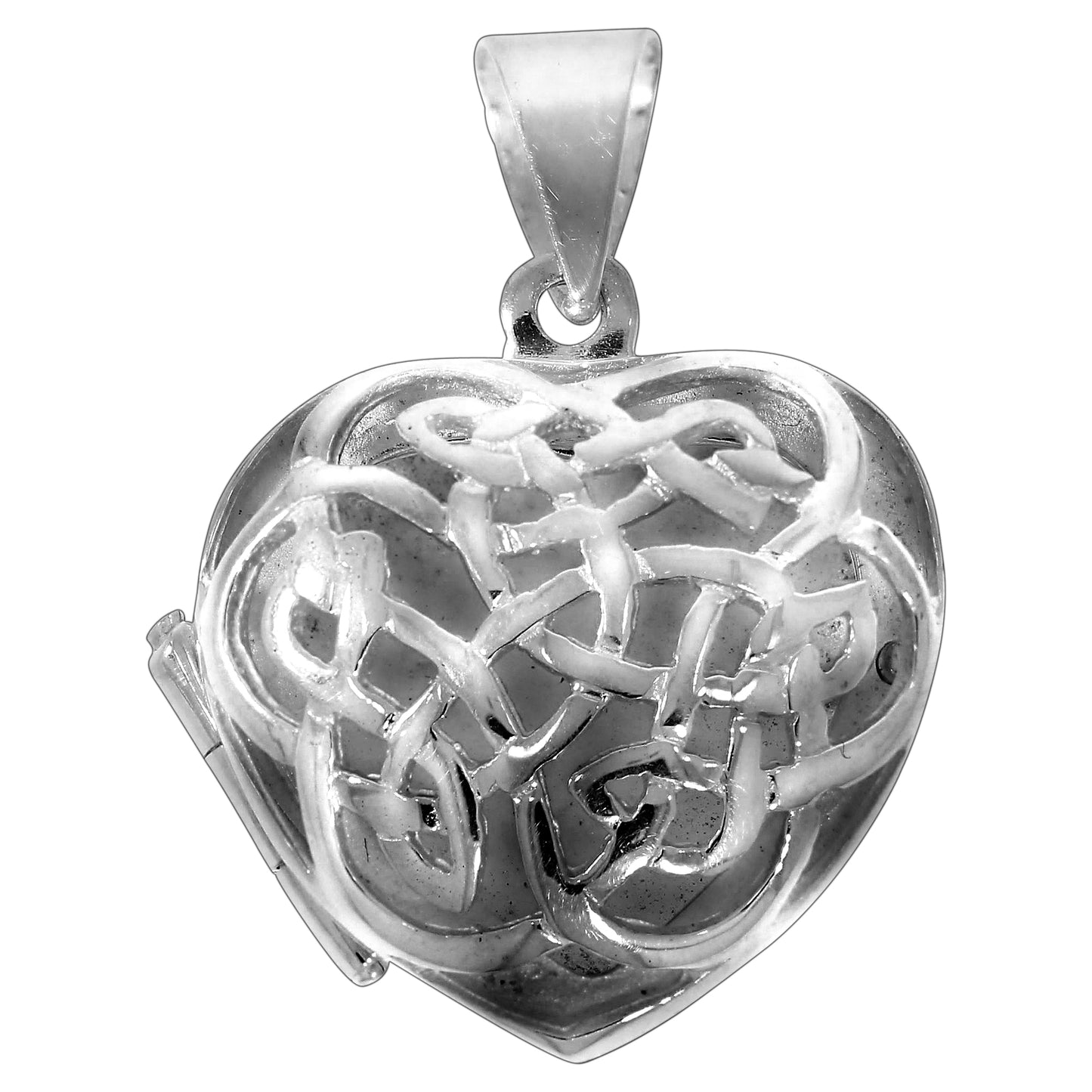 Medaillon 925/- Sterling Silber rhodiniert 2,6cm