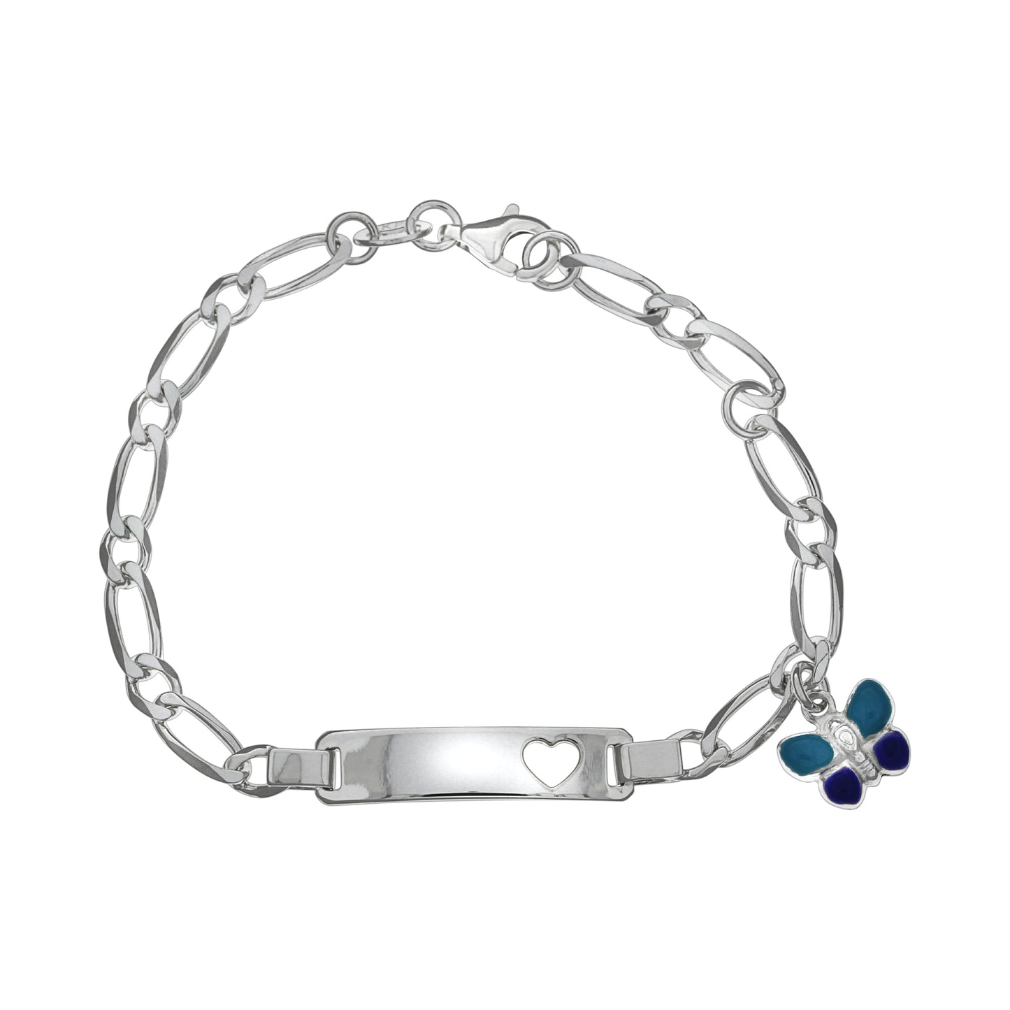Identitätsarmband 925/- Sterling Silber versilbert 15,0cm