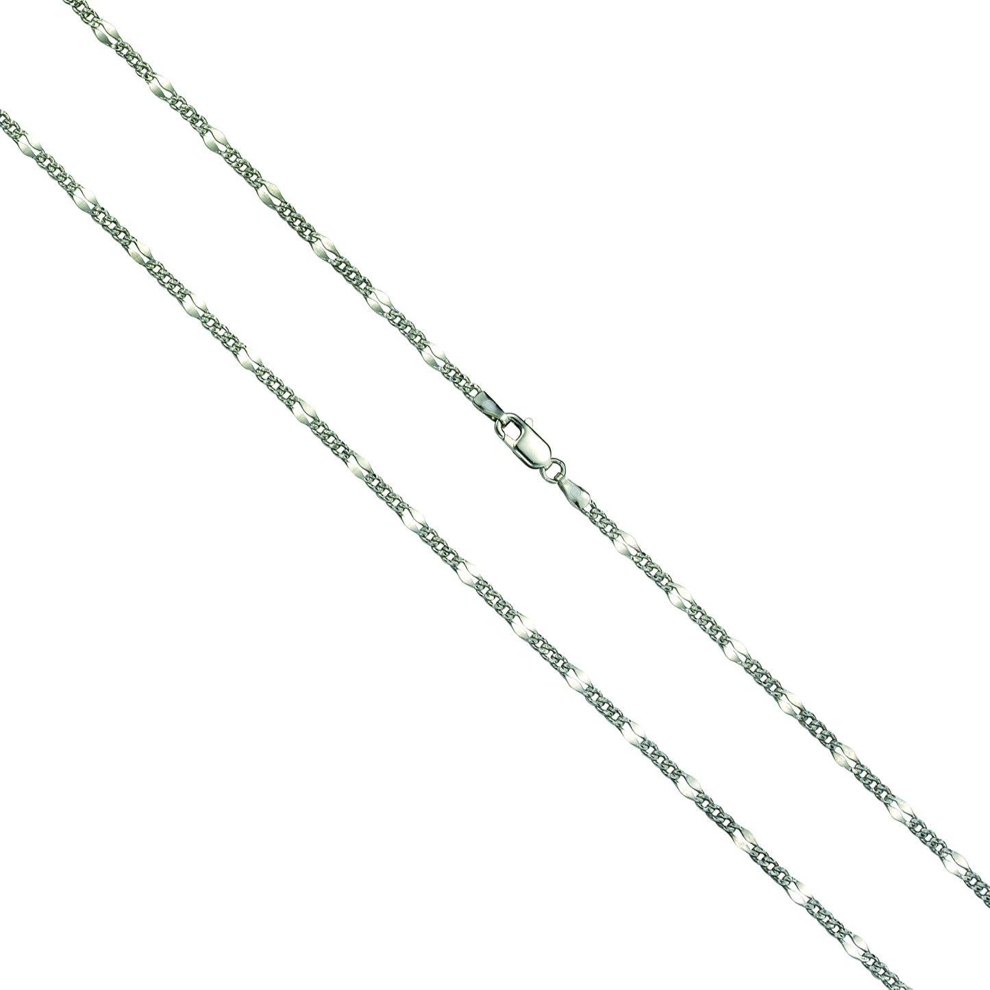 Armband 925/- Sterling Silber rhodiniert 19cm