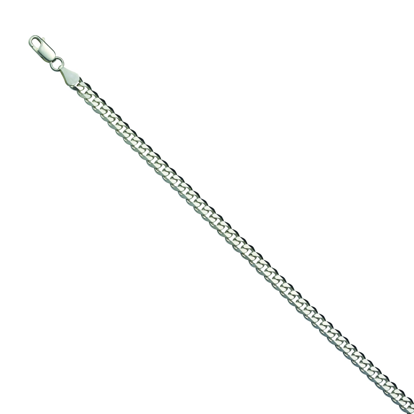 Armband Panzerkette 925/- Sterling Silber rhodiniert