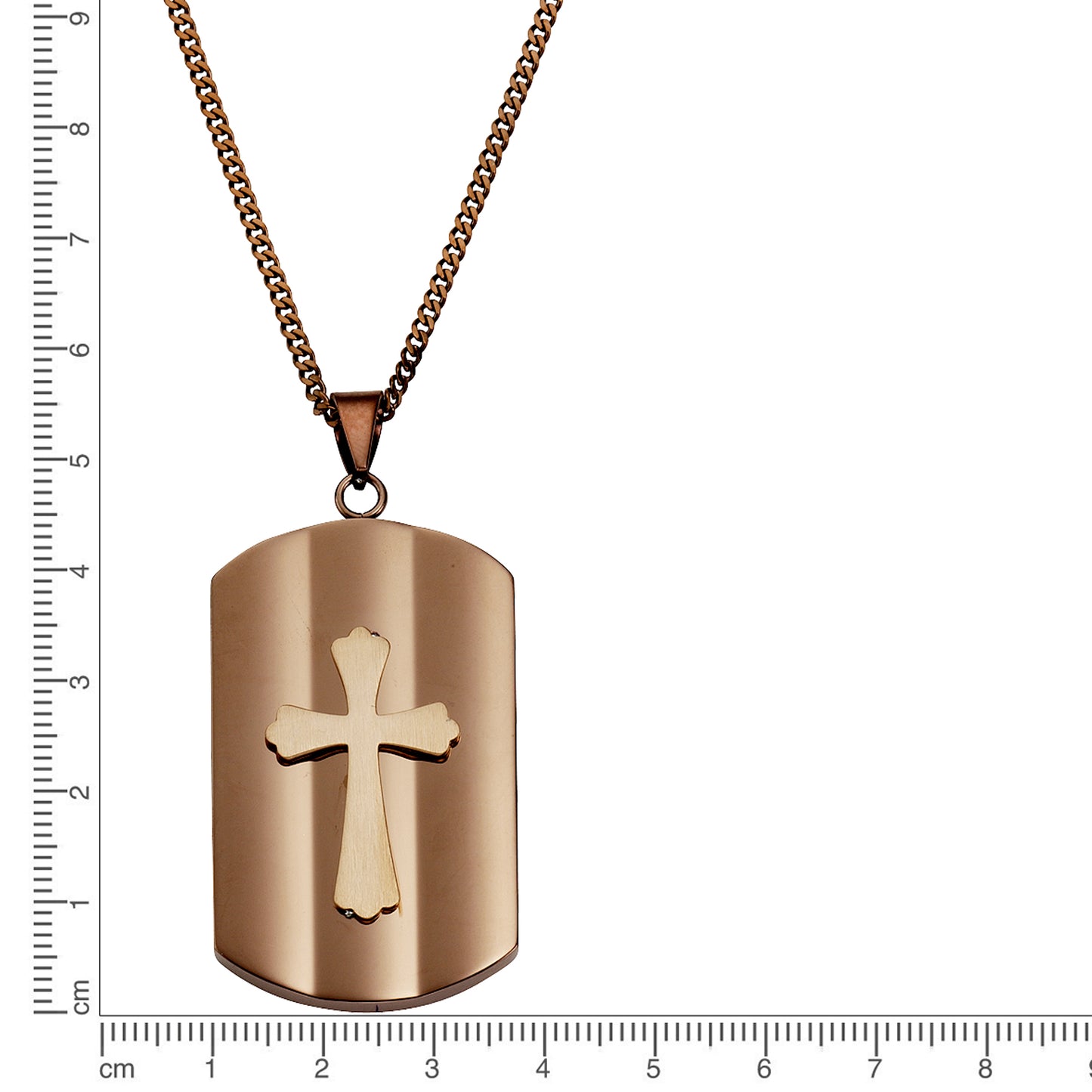 Anhänger mit Kette Panzerkette Edelstahl 50cm ohne