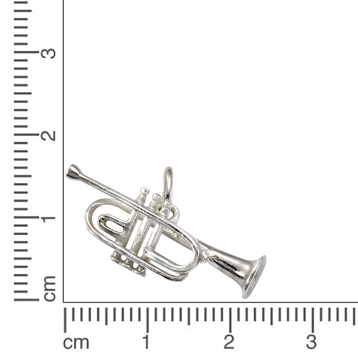 Anhänger 925/- Sterling Silber rhodiniert 2,4cm