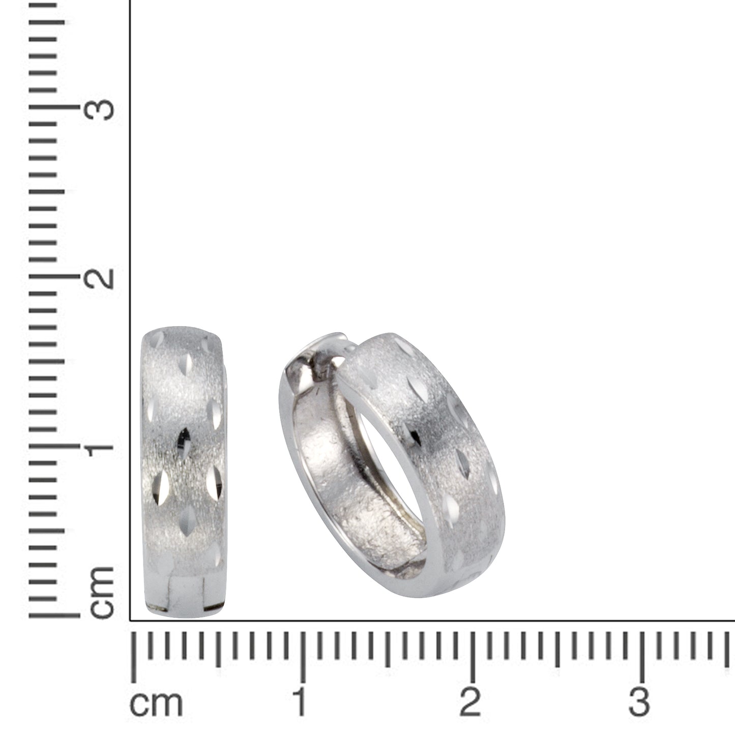Klappcreolen 925/- Sterling Silber rhodiniert 0,45cm