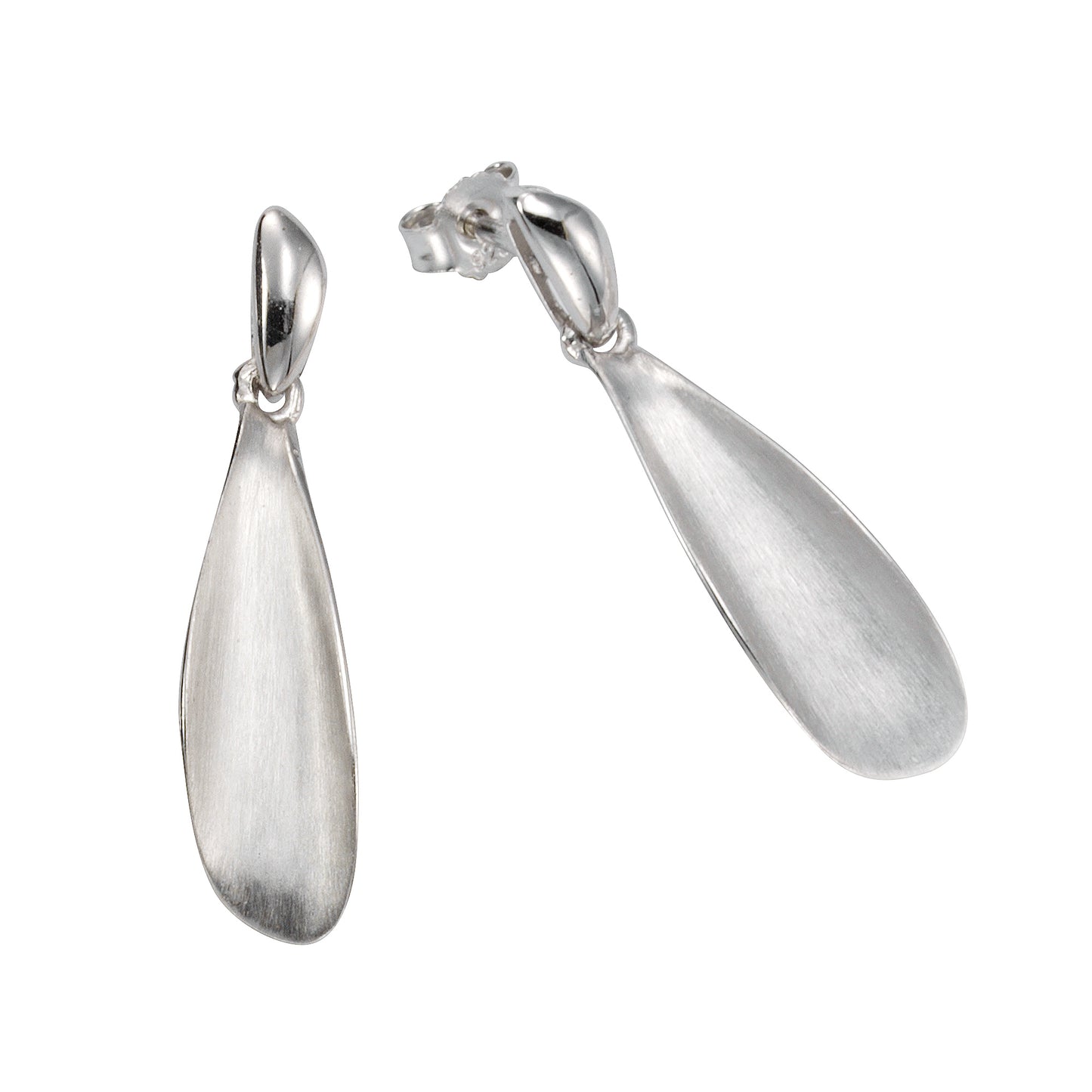 Ohrstecker 925/- Sterling Silber rhodiniert 3,7cm