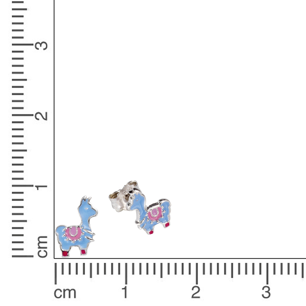 Ohrstecker 925/- Sterling Silber rhodiniert 0,9cm