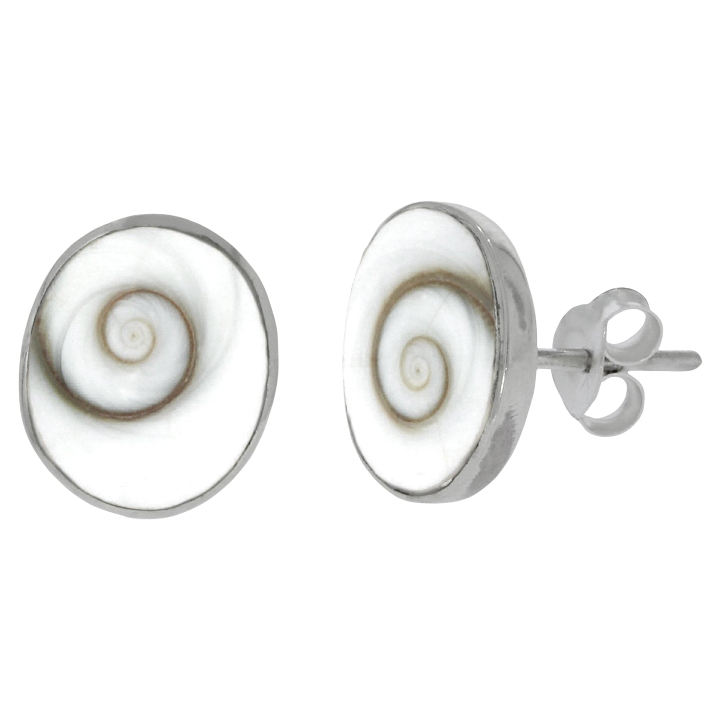 Ohrstecker 925/- Sterling Silber keine / nicht relevant 1,2cm Muschel