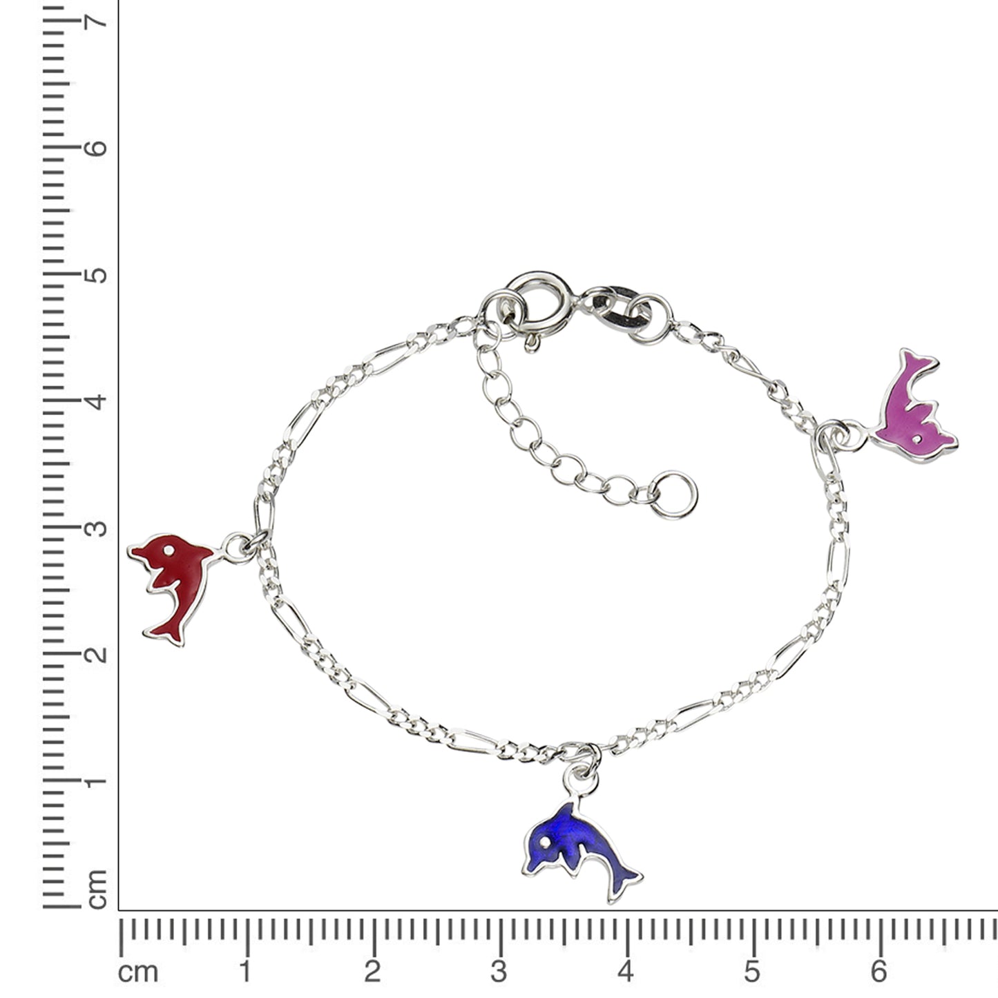 Armband Figarokette 925/- Sterling Silber 15,0cm