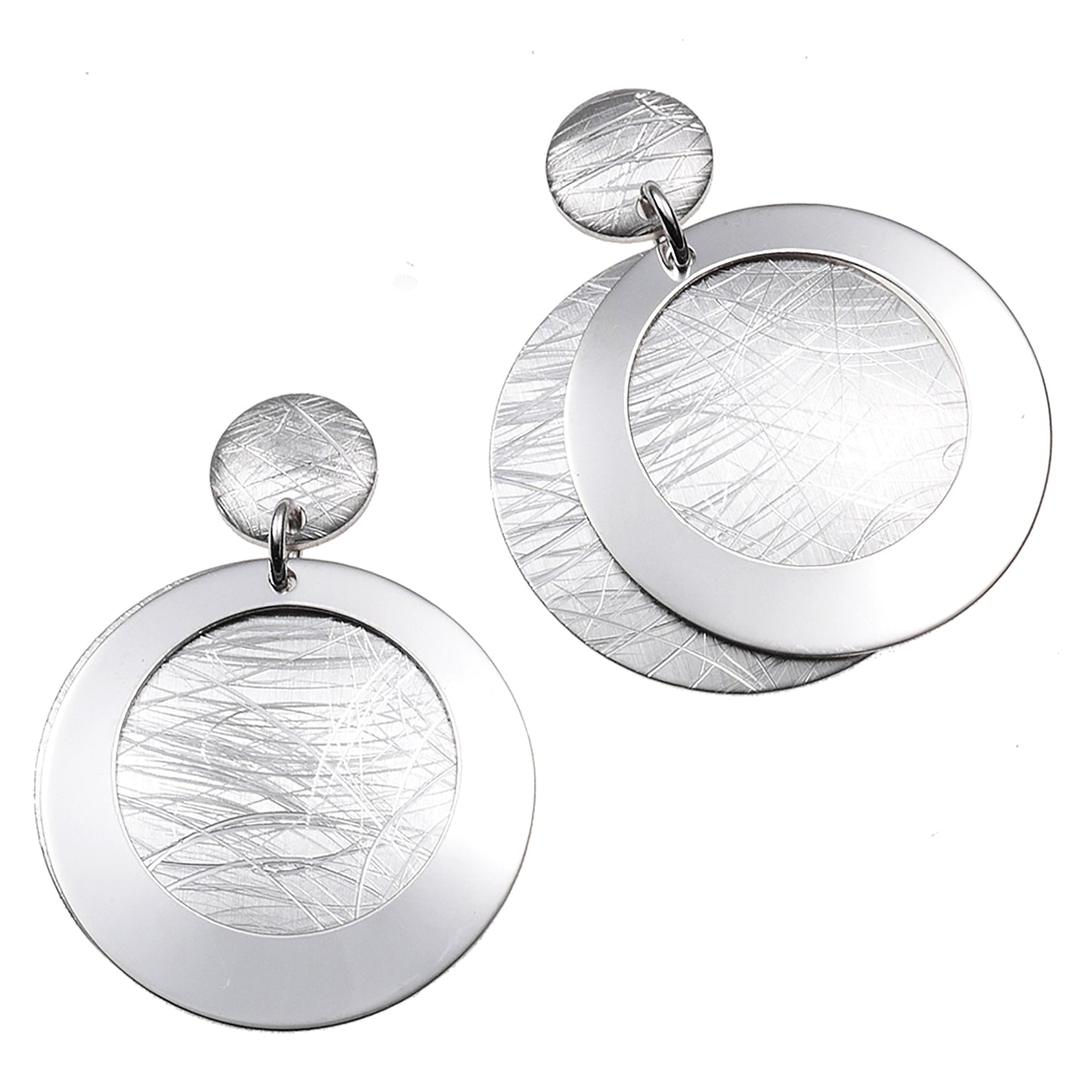 Ohrhänger 925/- Sterling Silber rhodiniert 3,3cm ohne