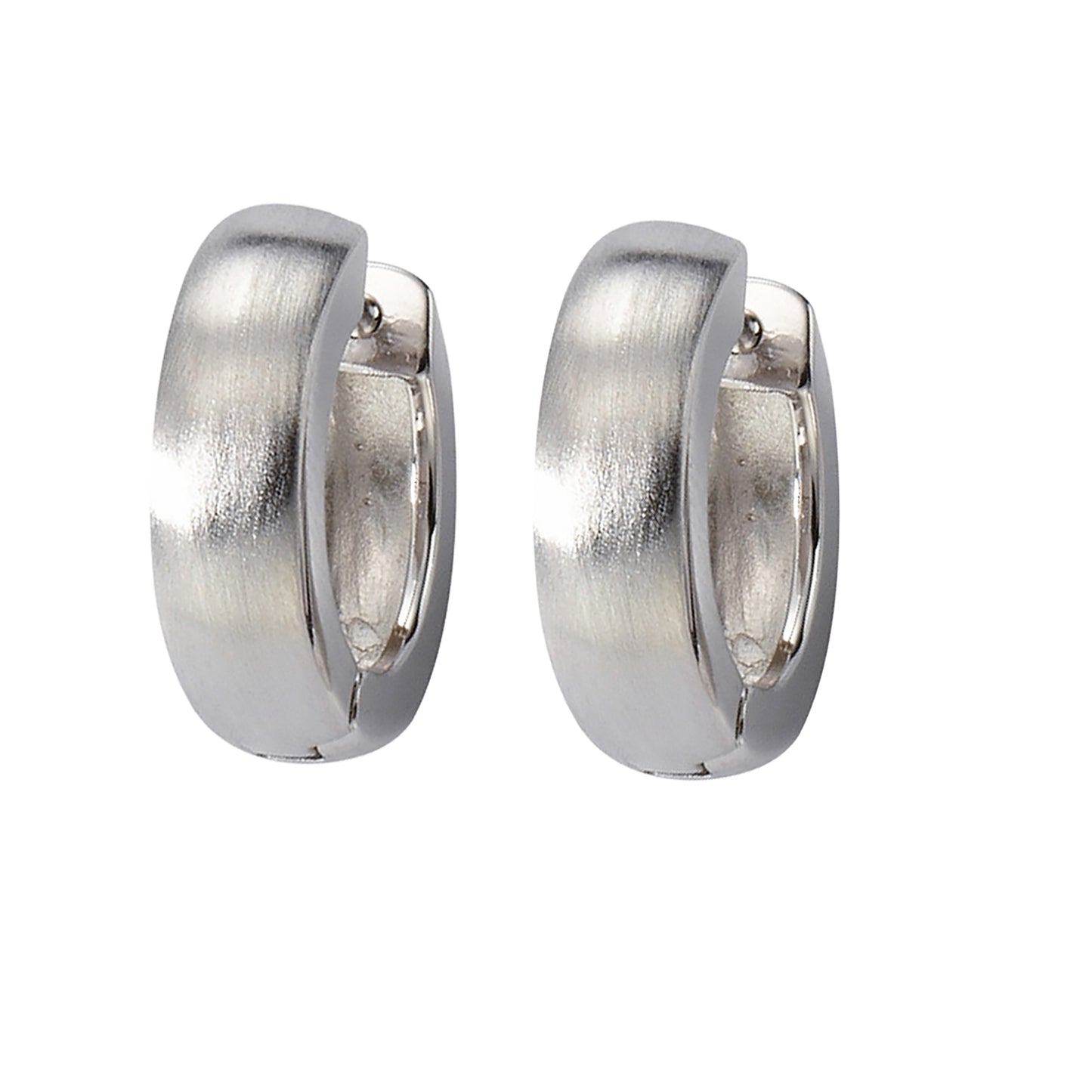 Creolen 925/- Sterling Silber rhodiniert 1,3cm