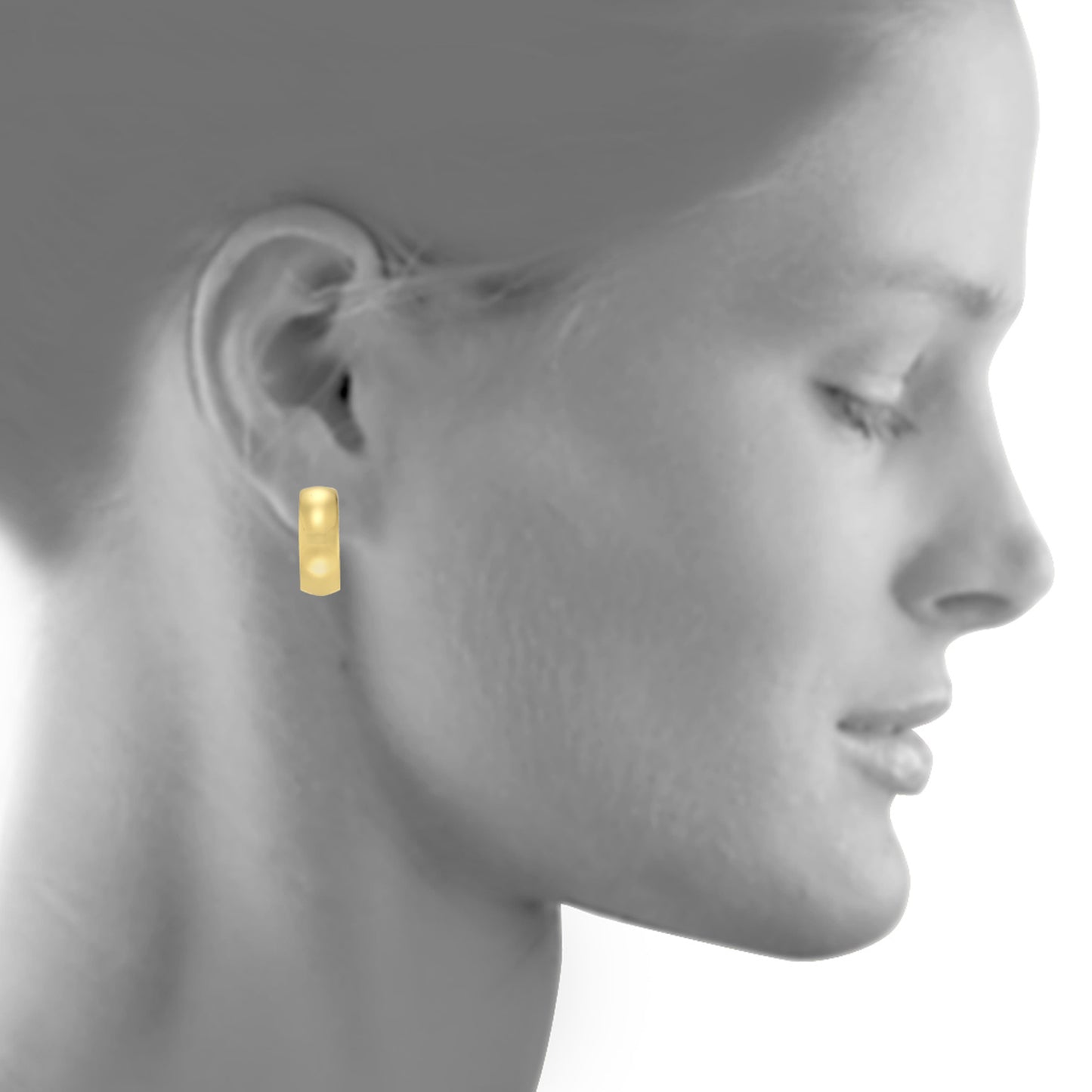 Ohrringe 925/- Sterling Silber vergoldet 1,6cm ohne