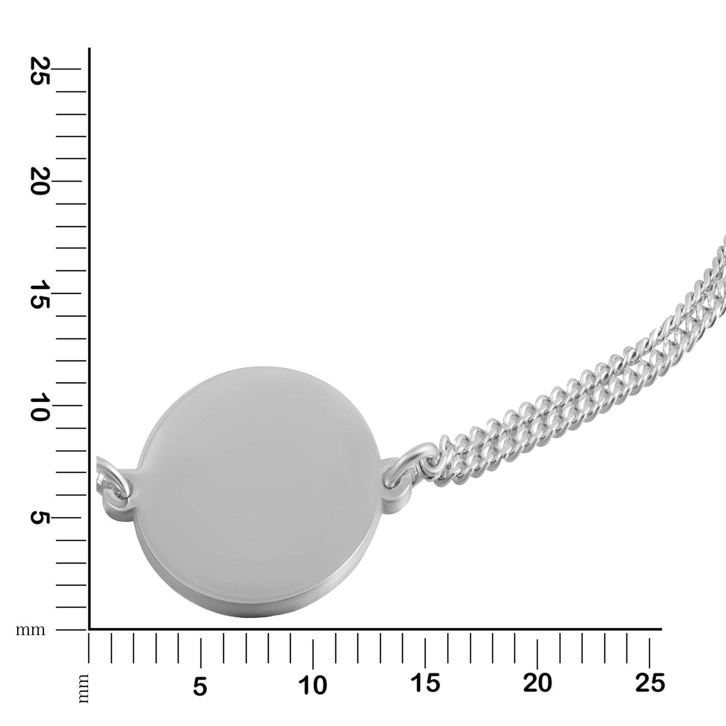 Armband 925/- Sterling Silber rhodiniert 19,0cm