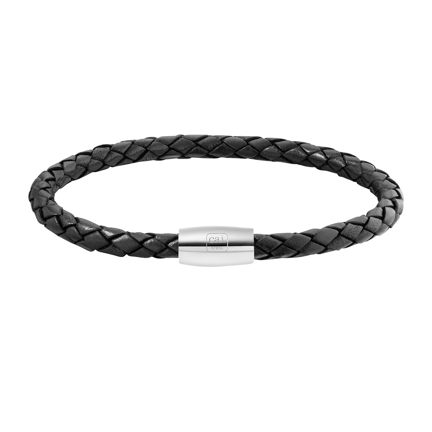 cai Armband Lederband Edelstahl 20cm ohne Stein
