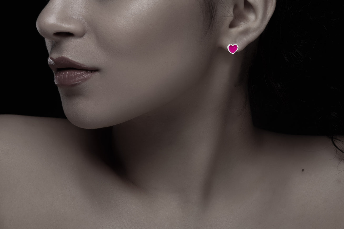 Ohrringe 925/- Sterling Silber rhodiniert 0,5cm