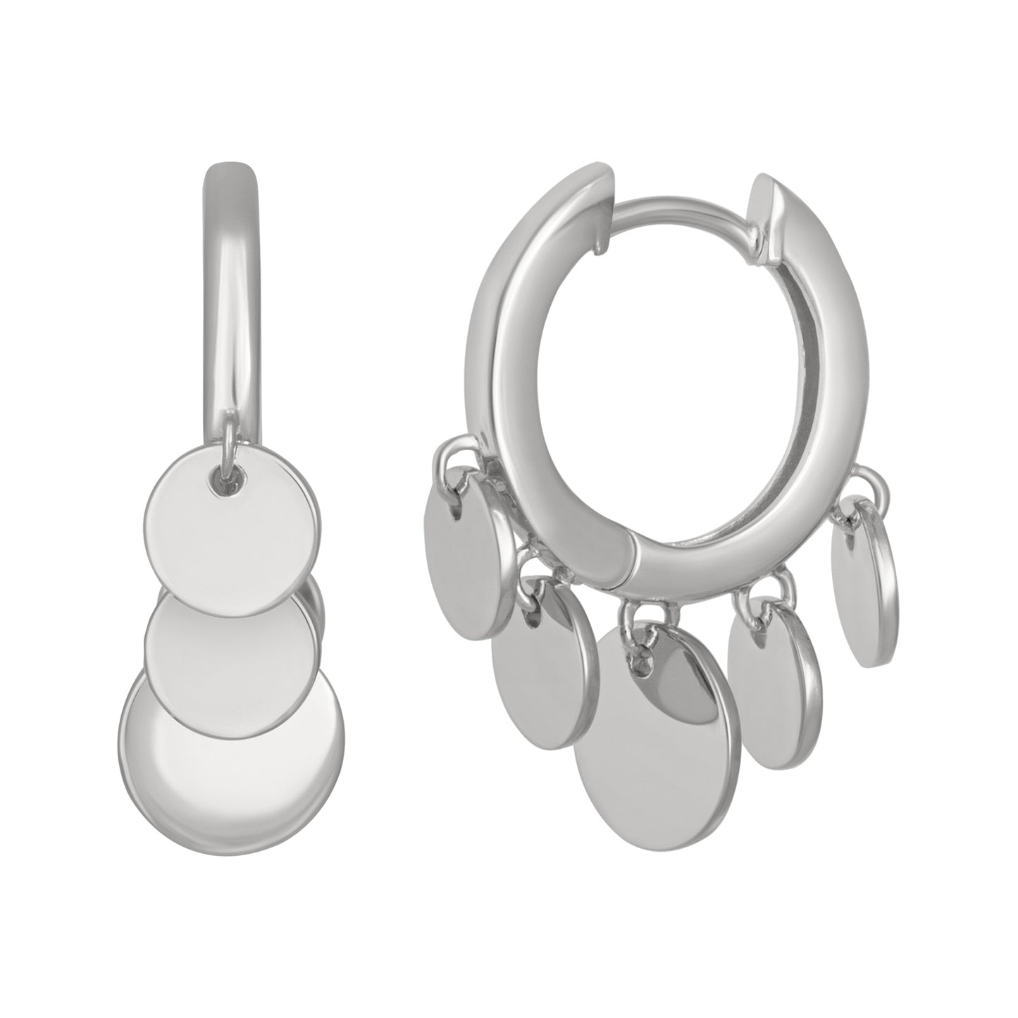 cai Creolen 925/- Sterling Silber rhodiniert 2,5cm ohne