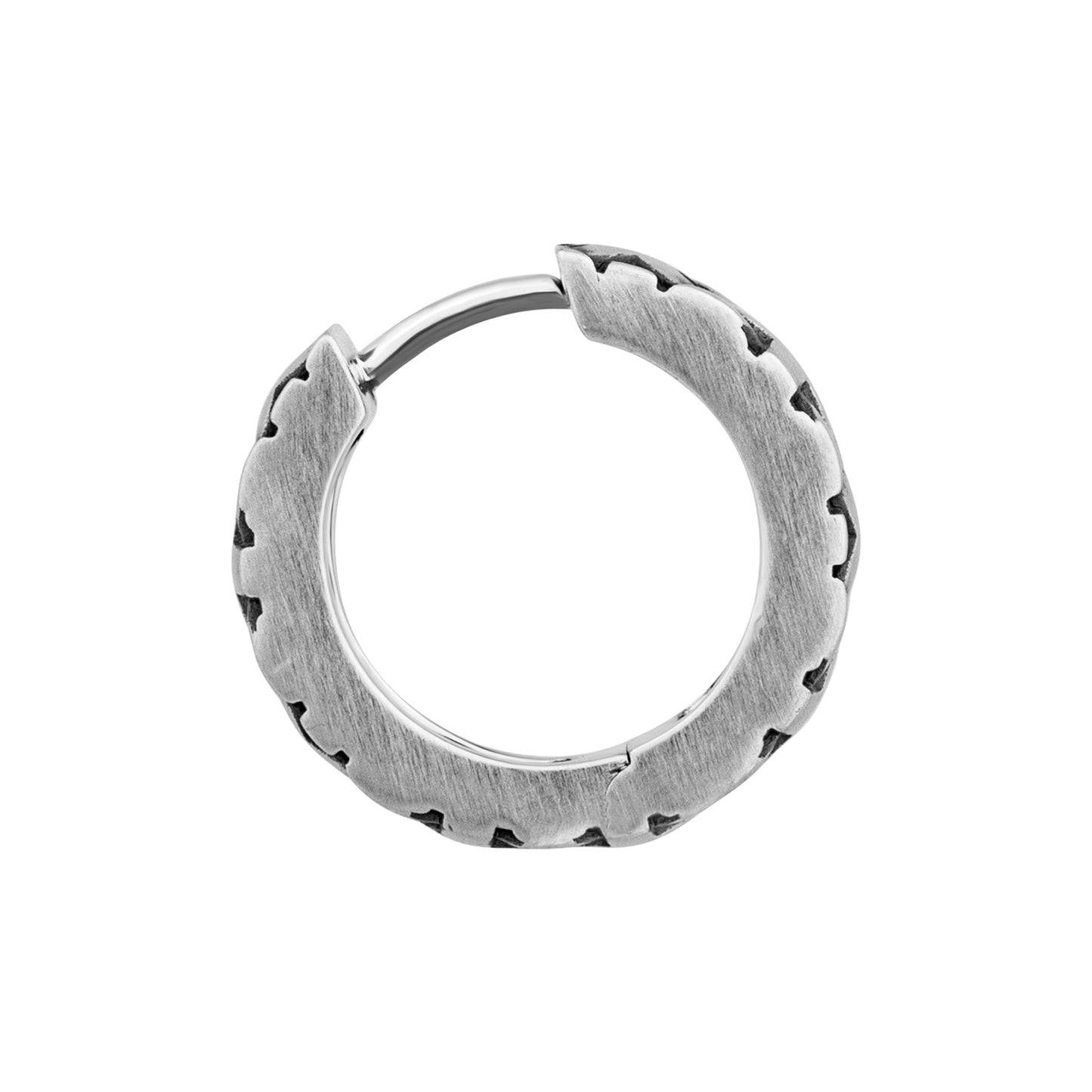 cai Single-Ohrring 925/- Sterling Silber oxidiert 1,4cm