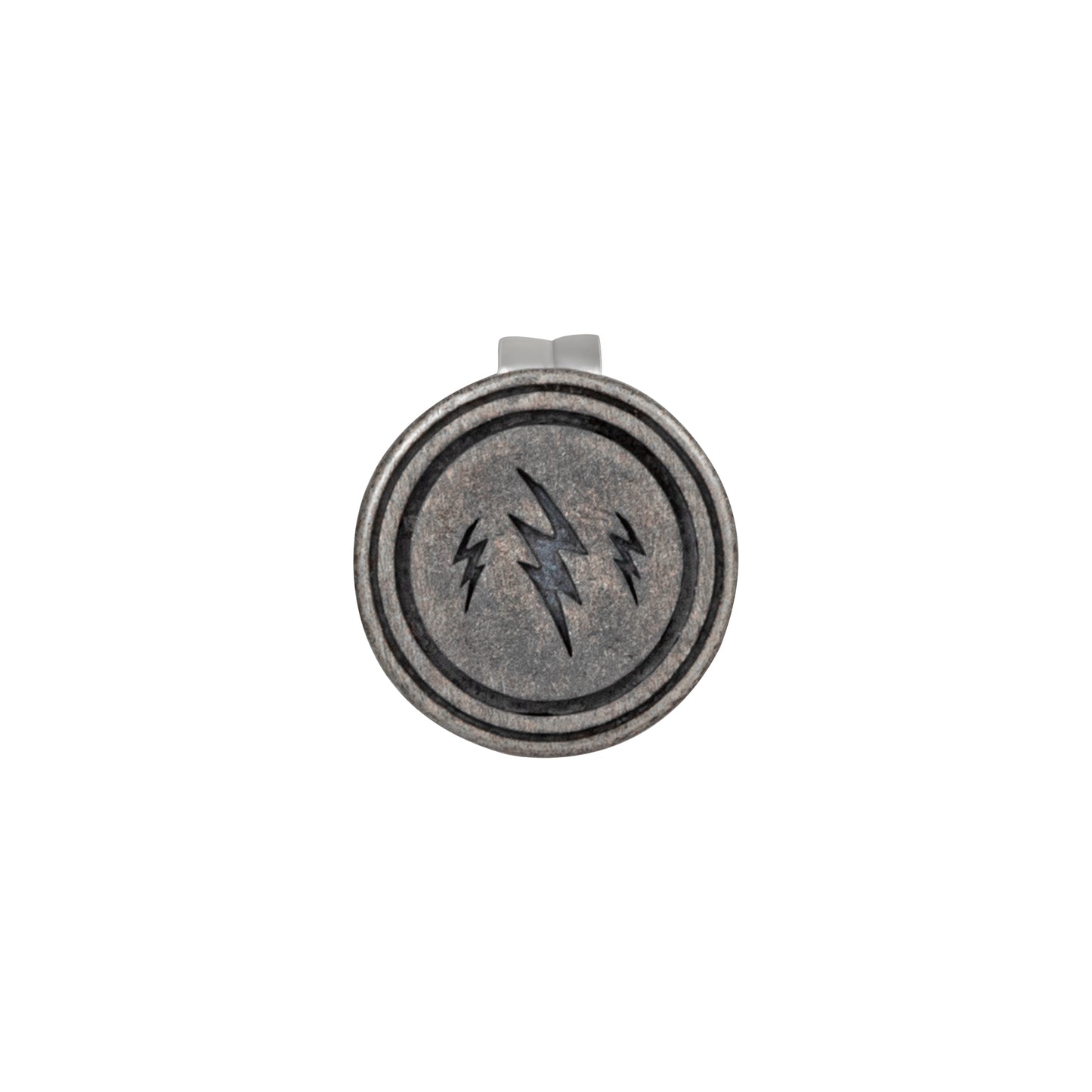 cai Single Ohrstecker 925/- Sterling Silber oxidiert 0,8cm