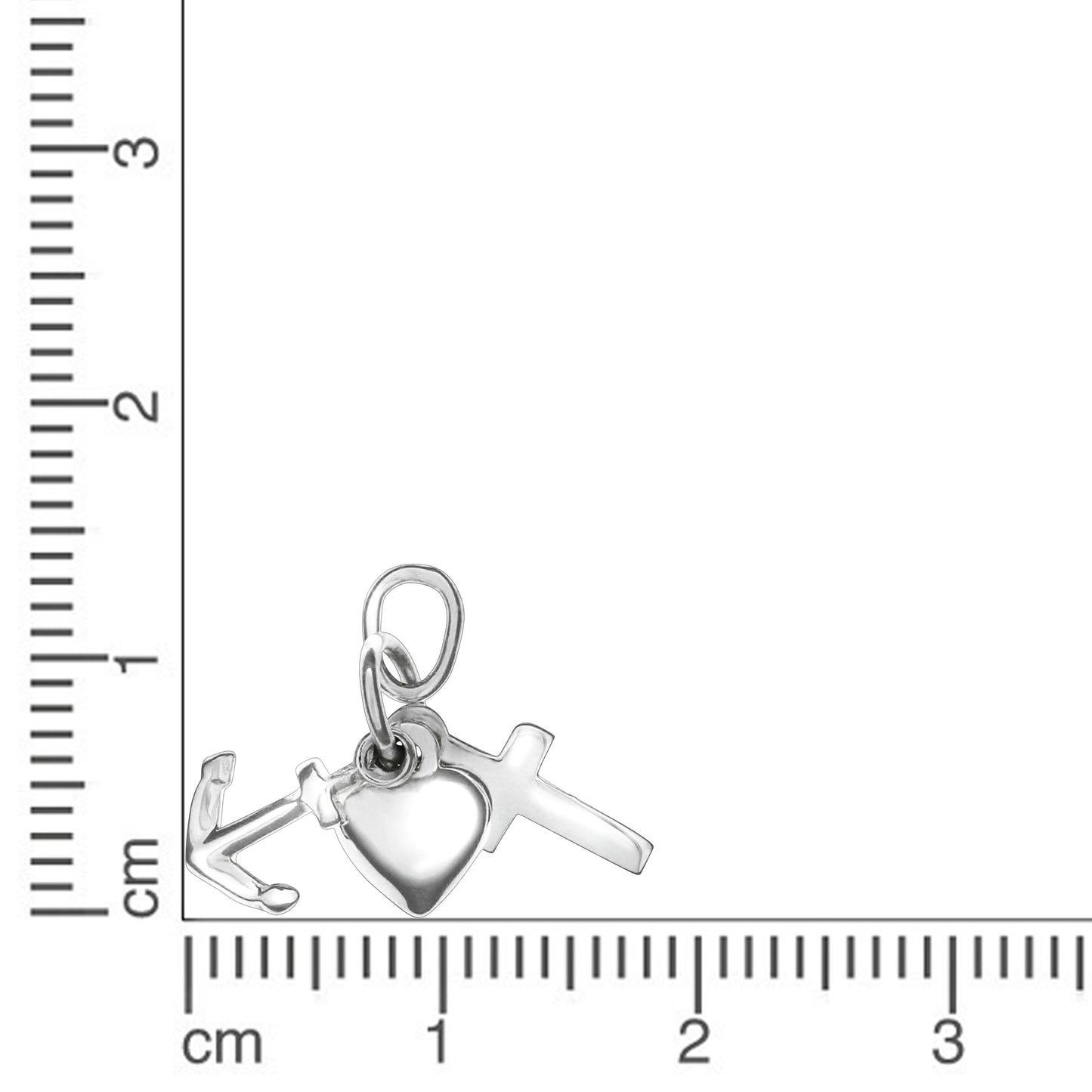 Anhänger 925/- Sterling Silber rhodiniert 2,0cm