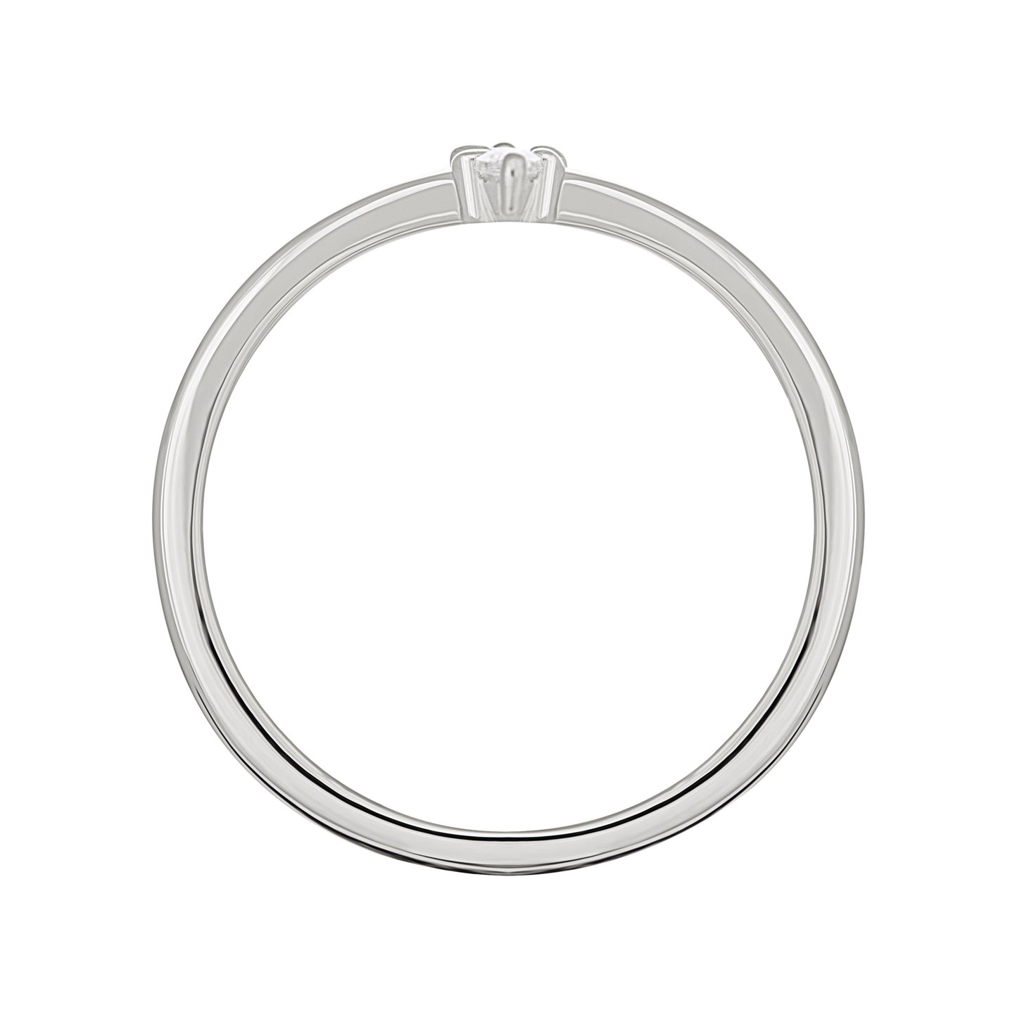 cai Ring 925/- Sterling Silber rhodiniert Zirkonia