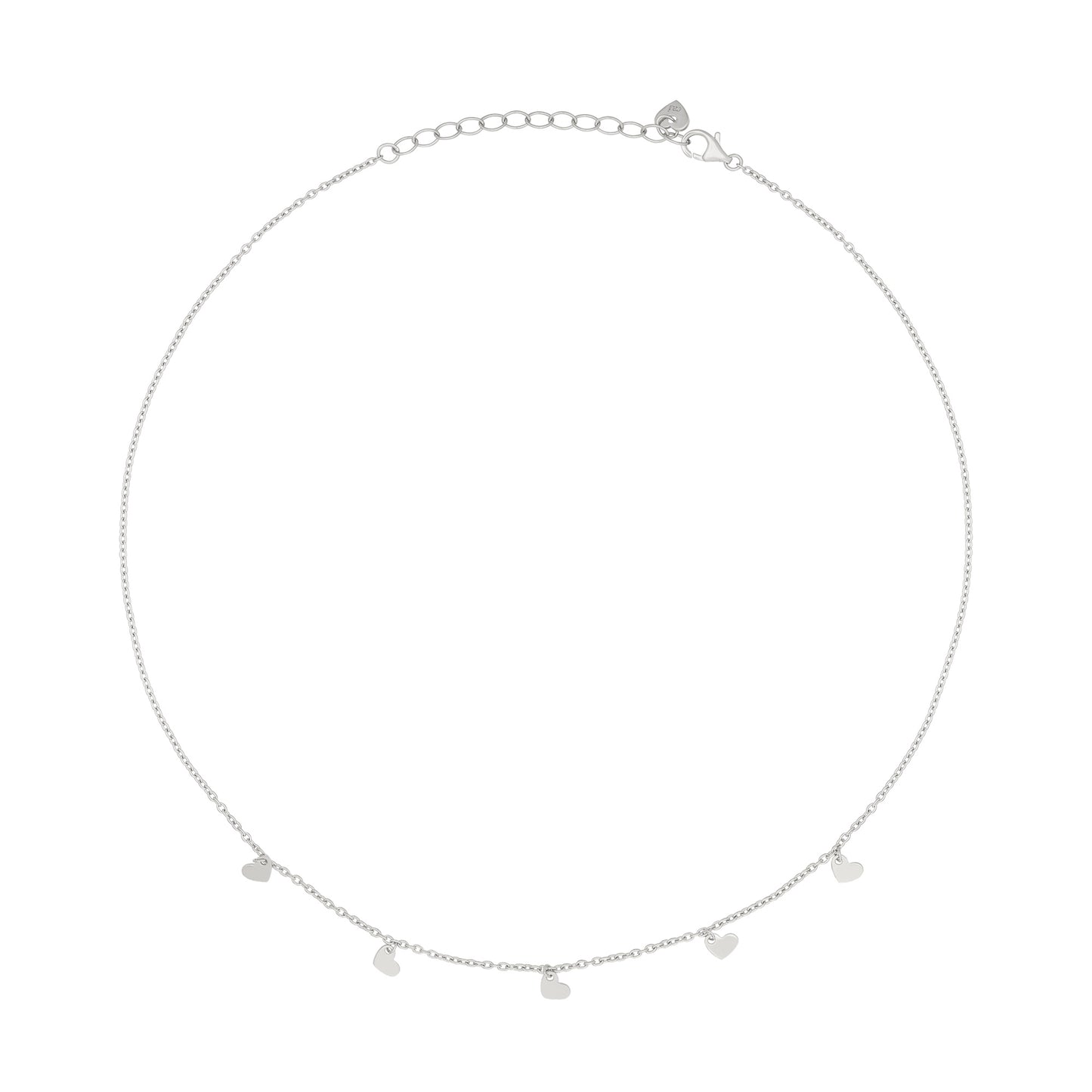 cai Collier Ankerkette 925/- Sterling Silber rhodiniert 43,0cm