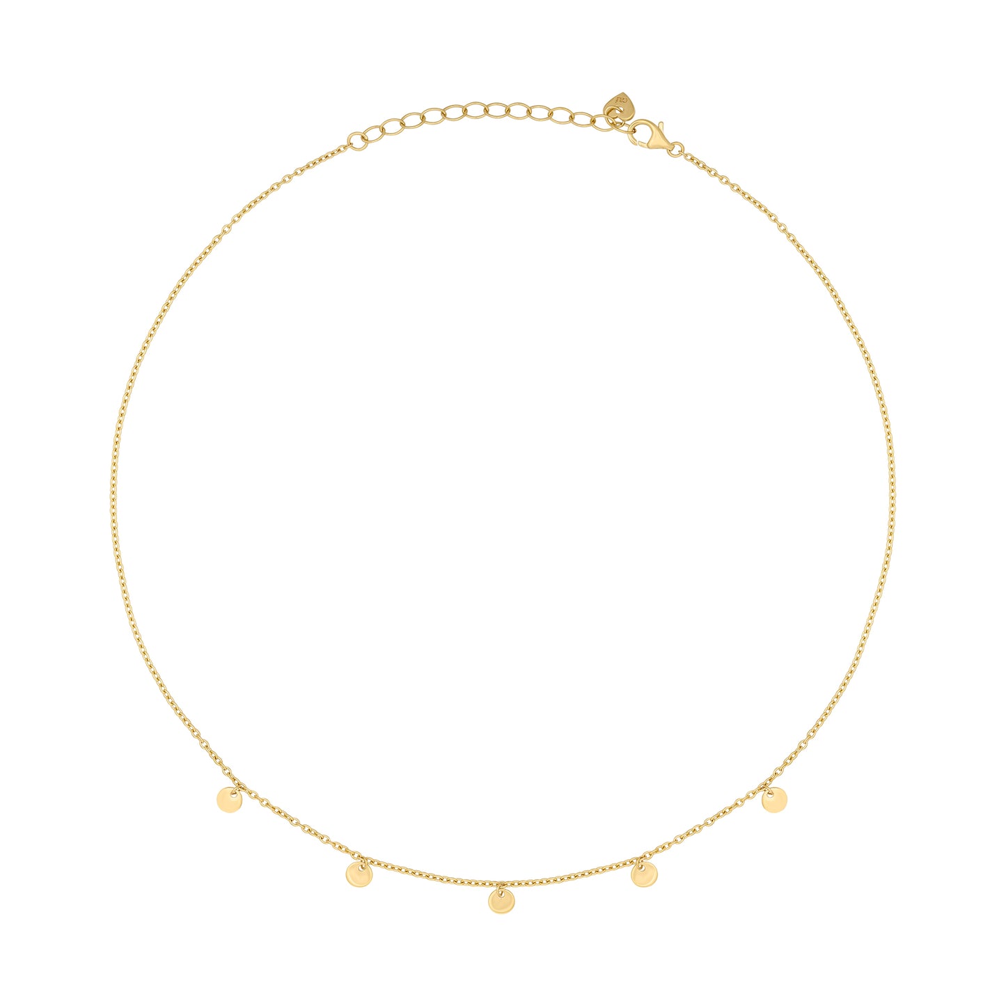 cai Collier Ankerkette 925/- Sterling Silber vergoldet 43,0cm