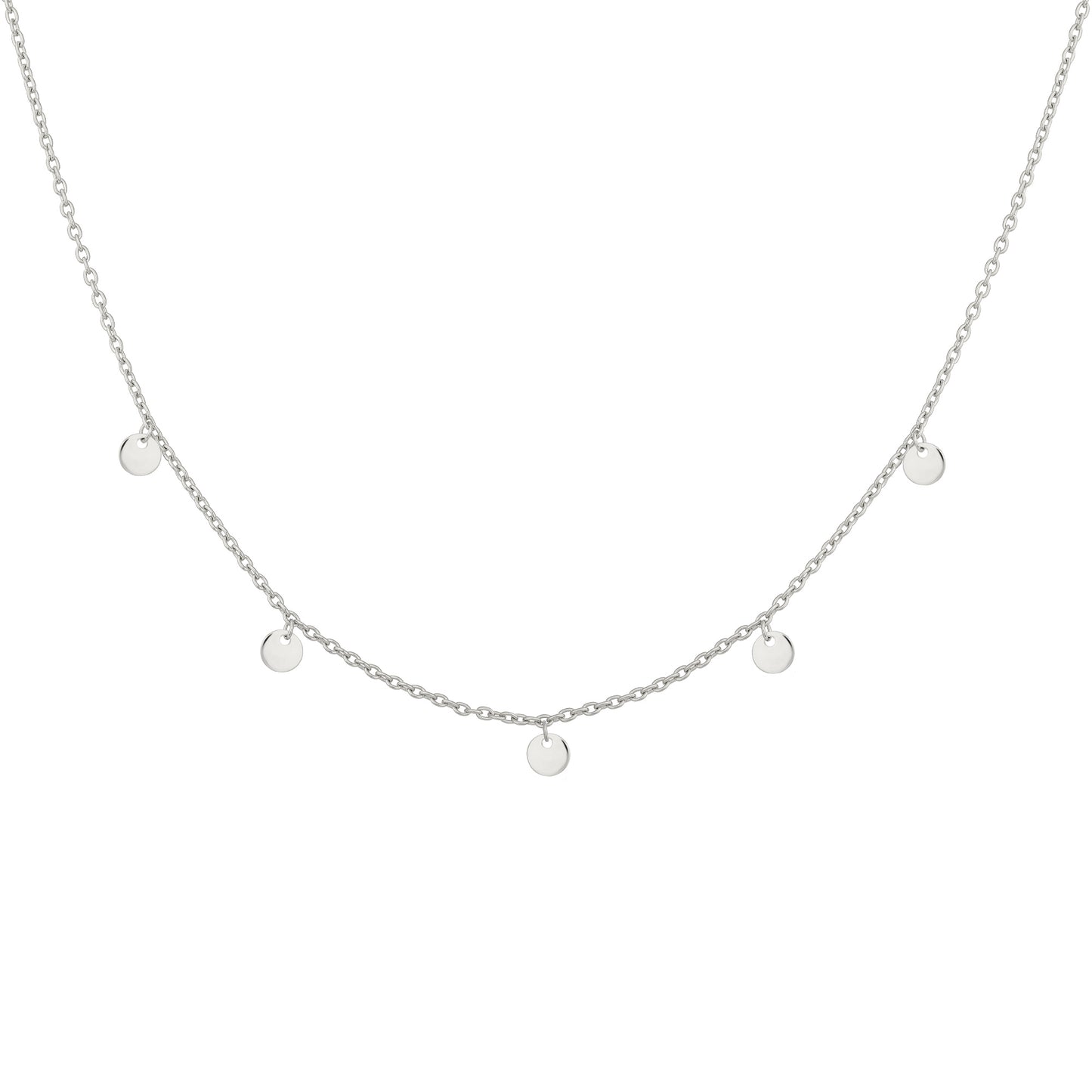 cai Collier Ankerkette 925/- Sterling Silber rhodiniert 43,0cm