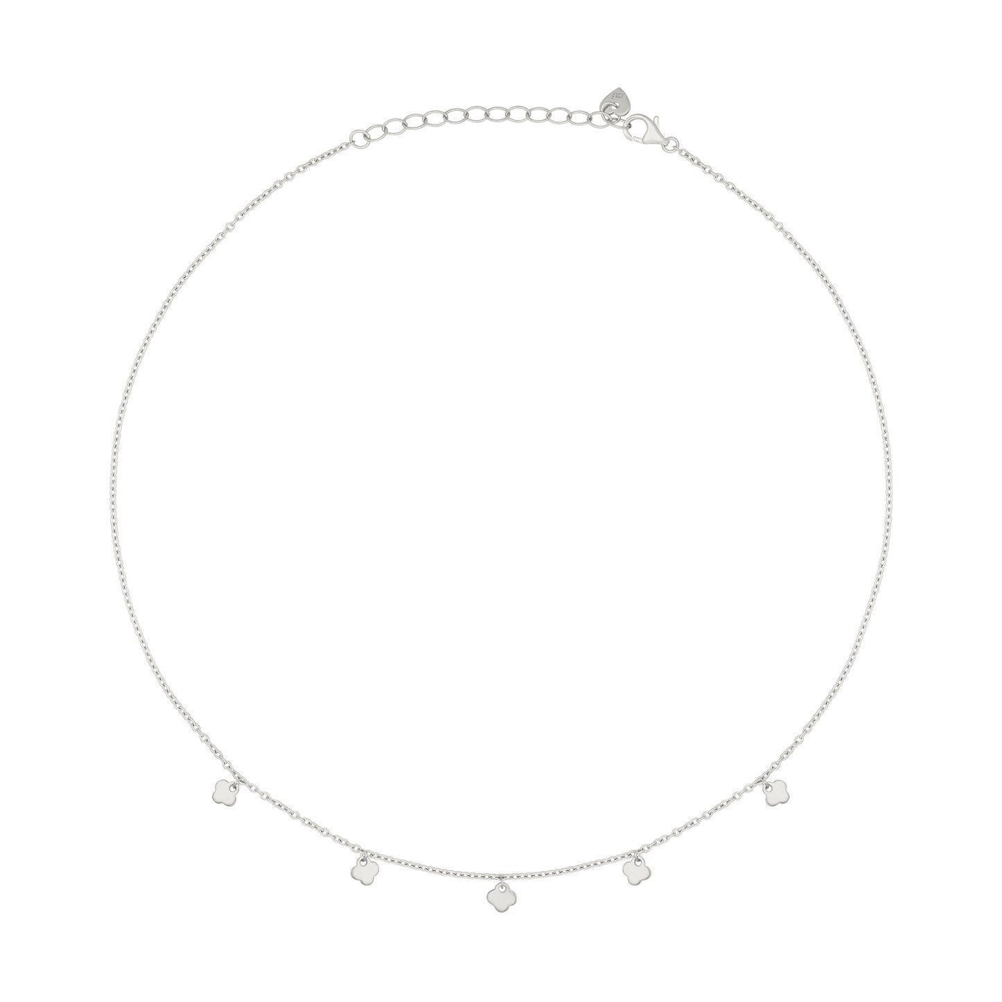 cai Collier Ankerkette 925/- Sterling Silber rhodiniert 43,0cm
