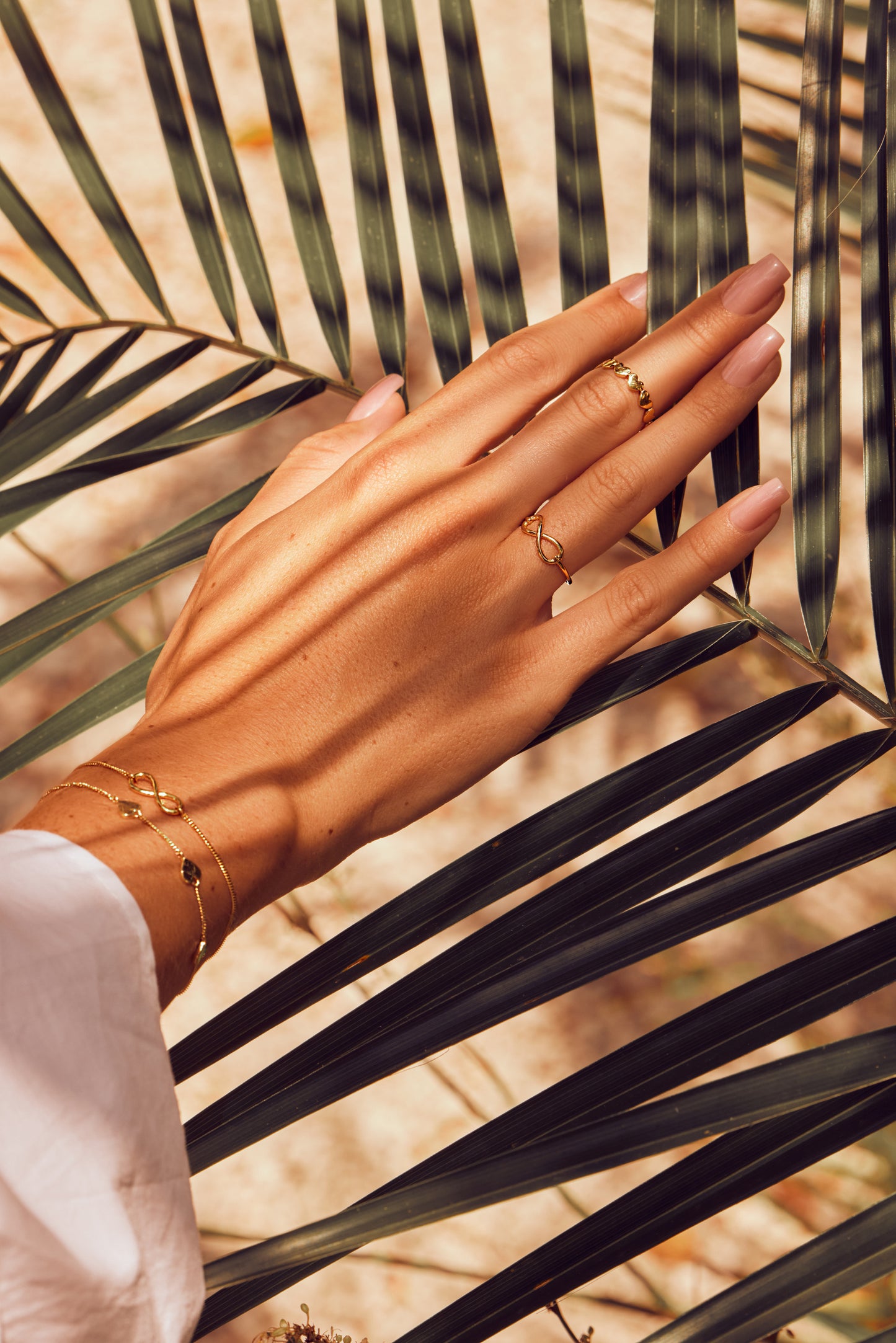 cai Armband Flachpanzerkette 925/- Sterling Silber vergoldet 19,0cm ohne Stein