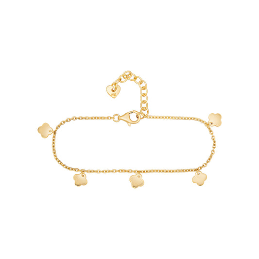 cai Armband Ankerkette 925/- Sterling Silber vergoldet 18,0cm